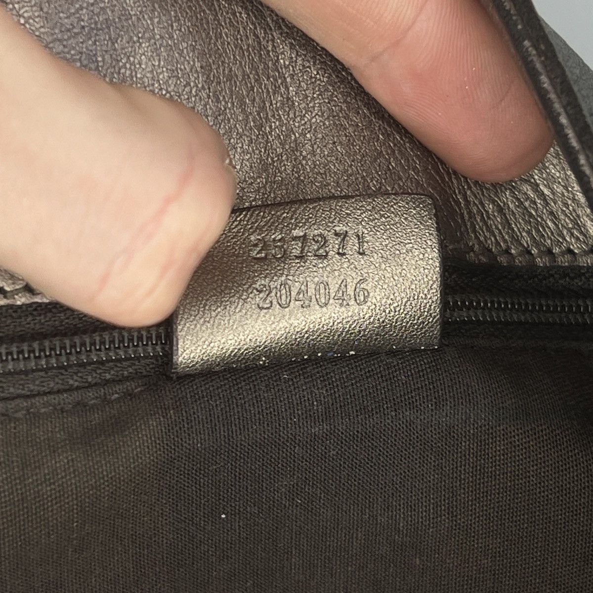 Gucci Vintage Gucci Monogram Tote Shoulder Bag Leather Beige Y2K Size ONE SIZE - 13 Thumbnail