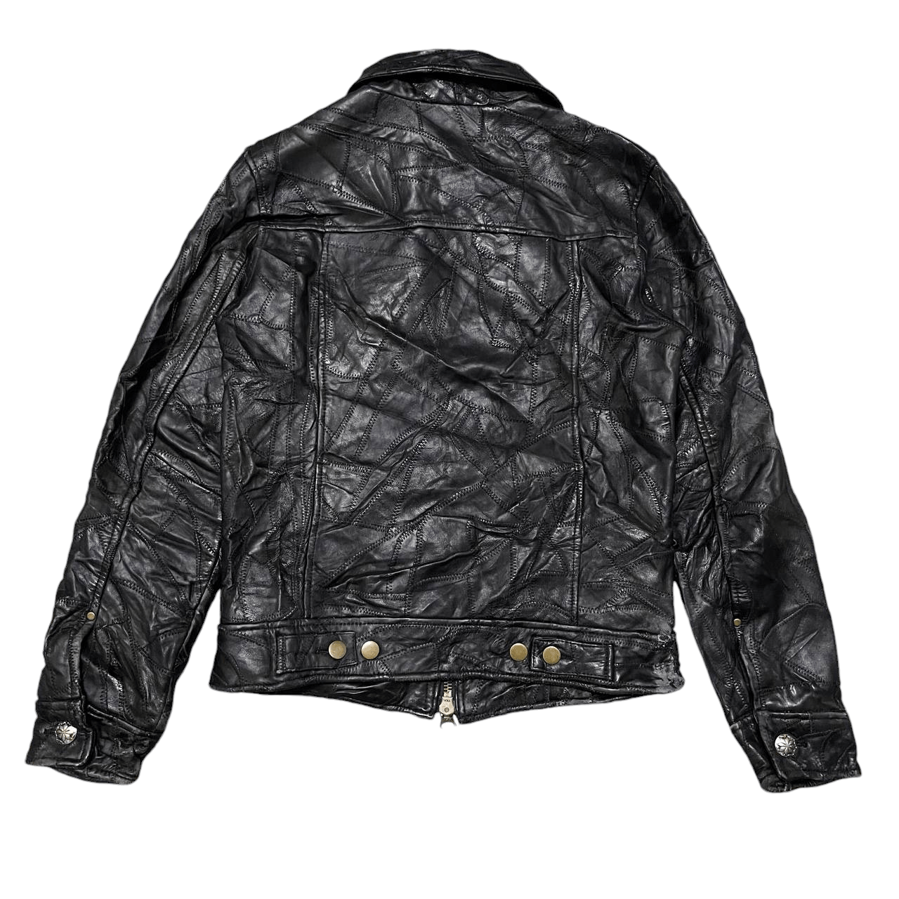 Issey Miyake Vintage Patch Work Sheepskin Leather Jacket Issey Style Size US M / EU 48-50 / 2 - 11 Thumbnail