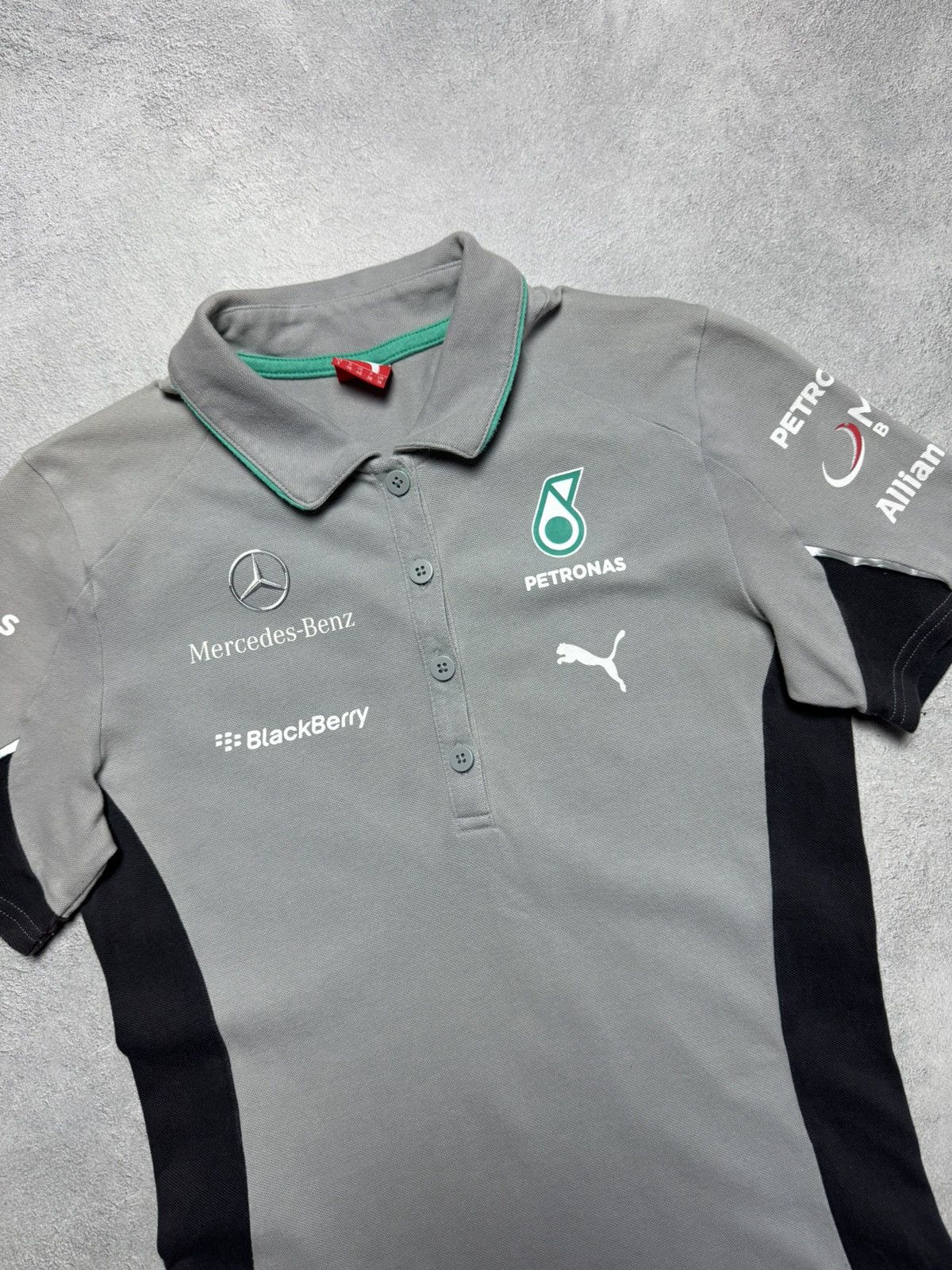 Puma Puma Mercedes-Benz Formula 1 Racing Team Polo Shirt Size S / US 4 / IT 40 - 3 Thumbnail