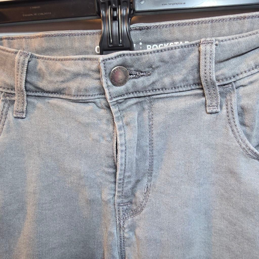 Old Navy Women's Old Navy Rockstar Skinny Jeans Size 12 Gray Size 34" / US 12 / IT 48 - 2 Thumbnail
