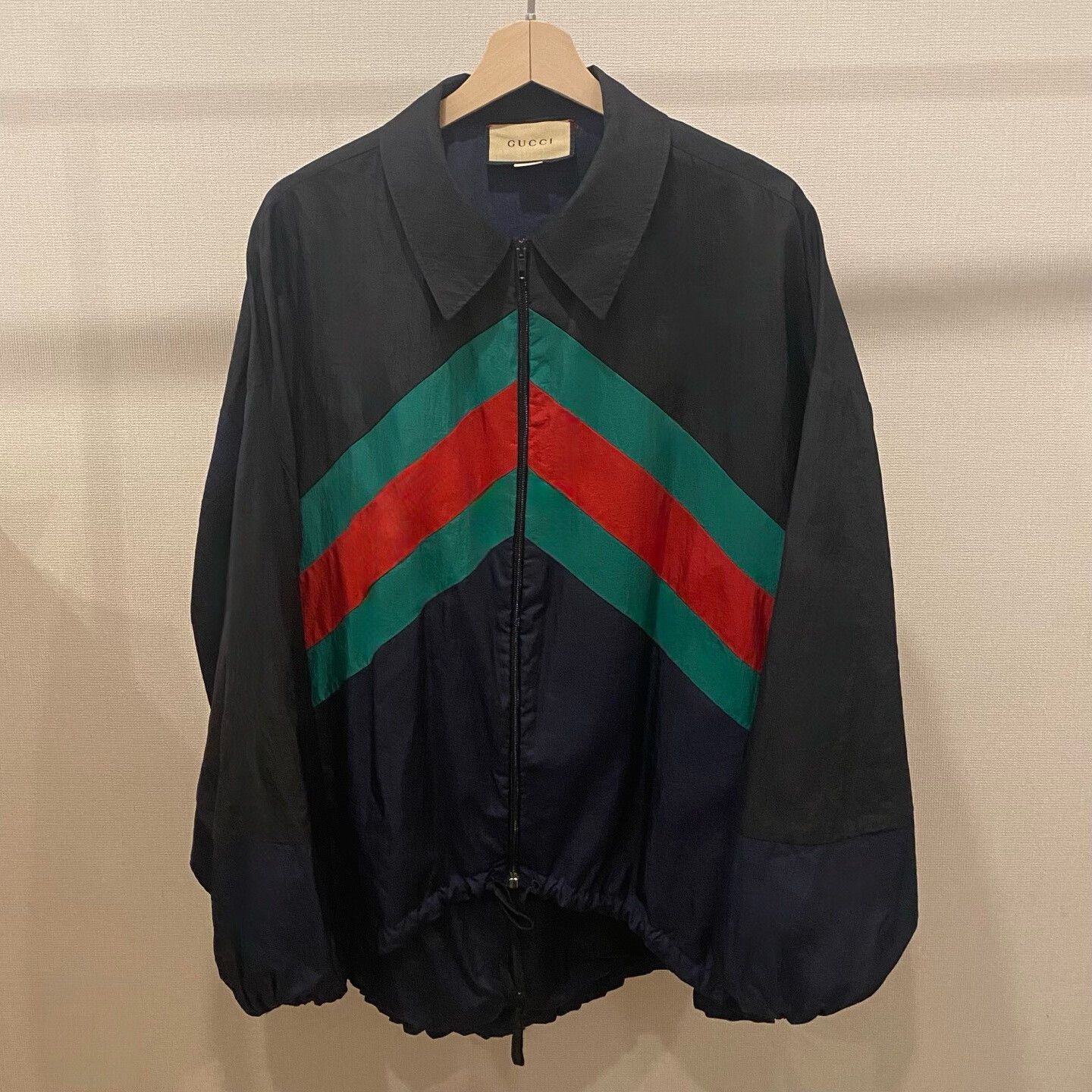 Gucci Gucci Red Green Stripe Lapel Coat Size US L / EU 52-54 / 3 - 1 Thumbnail