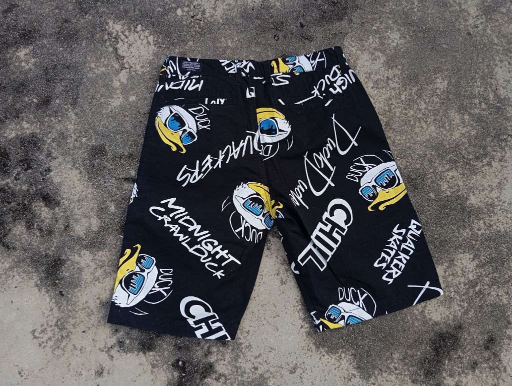 Japanese Brand Duck Dude 😎 Fullprint AOP Pants Shorts Japan Streetwear 🛹 Size US 30 / EU 46 - 3 Thumbnail