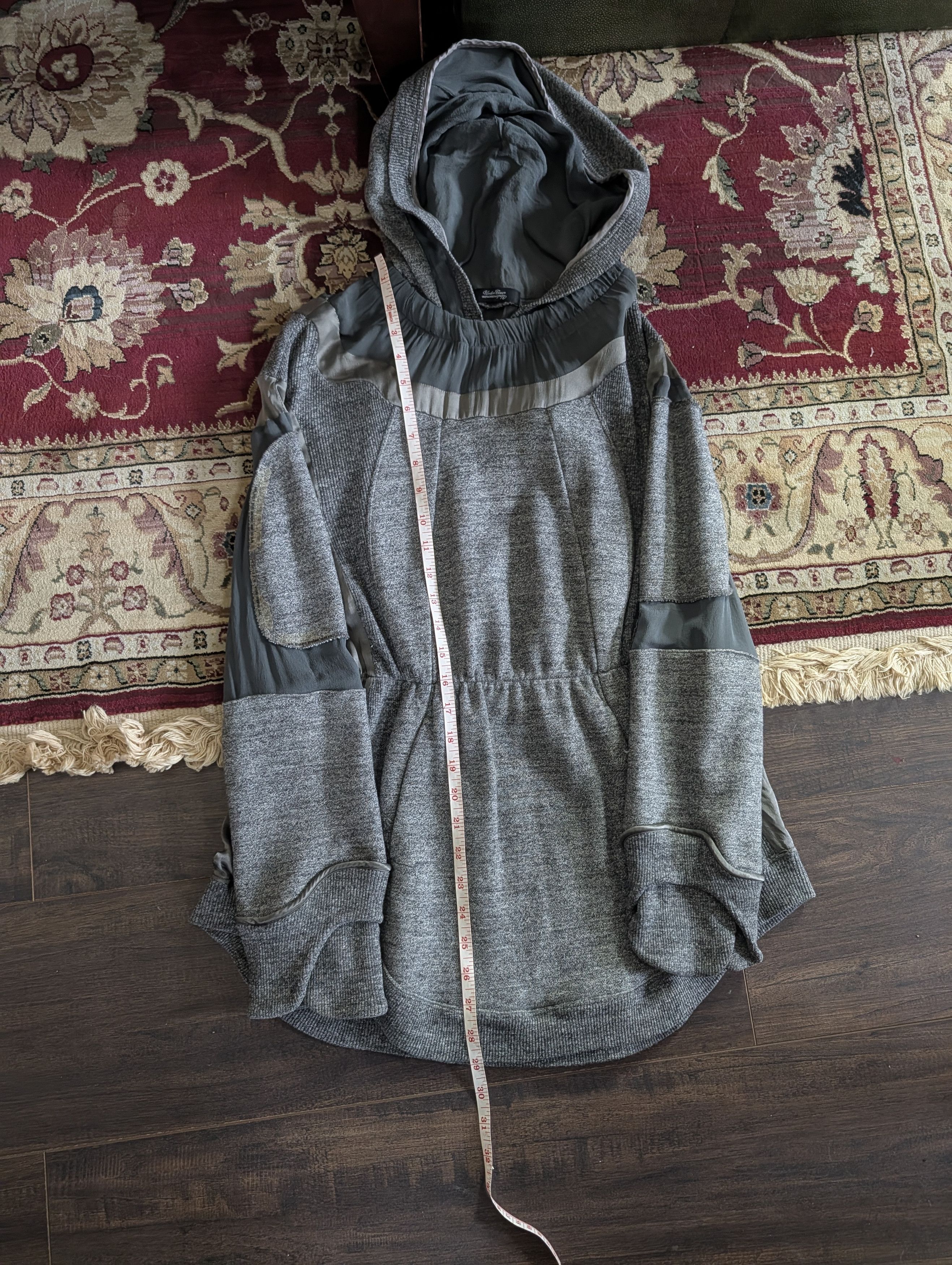 Undercover RARE Vtg silk insert cotton terry cinched waist hoodie Size M / US 6-8 / IT 42-44 - 22 Thumbnail