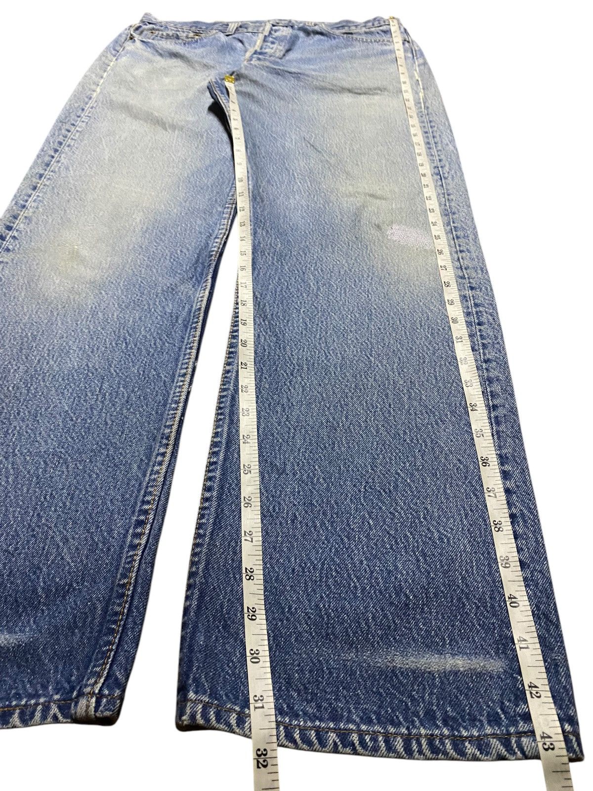 Levi's Vintage Levis 501 90’s Faded Wash Distressed Loose Jeans Size US 34 / EU 50 - 14 Thumbnail