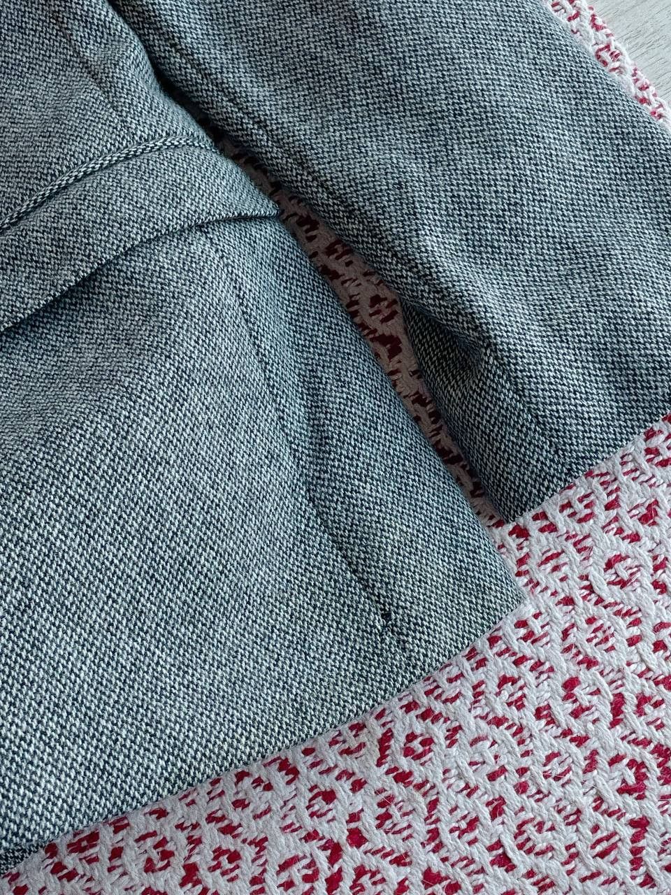 Dolce & Gabbana Dolce & Gabbana Martini Tweed Blazer Grey Size 52R - 12 Thumbnail