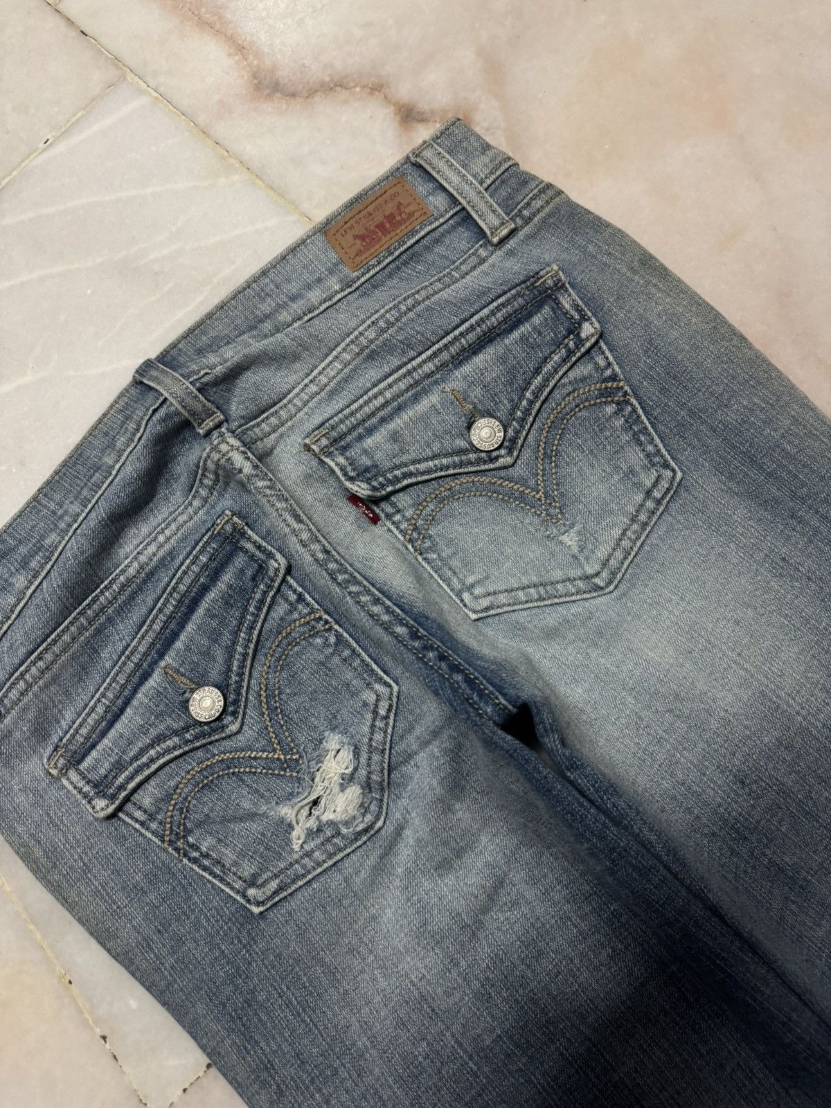 Levi's 💥BELL BOTTOM 90s💥TOO SUPERLOW 524 LEVI'S GRUNGE DISTRESS Size US 28 / EU 44 - 17 Thumbnail