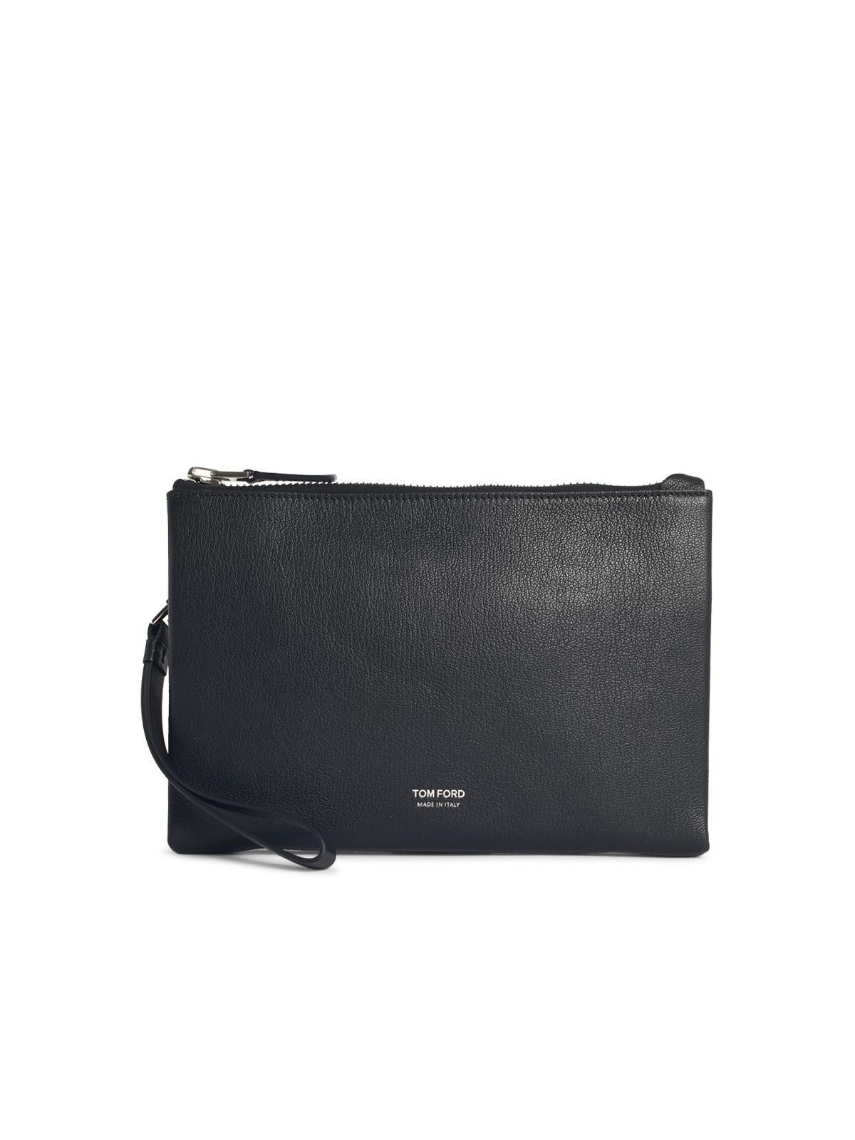 Tom Ford TOM FORD Black Leather Document Holder Size ONE SIZE - 1 Thumbnail