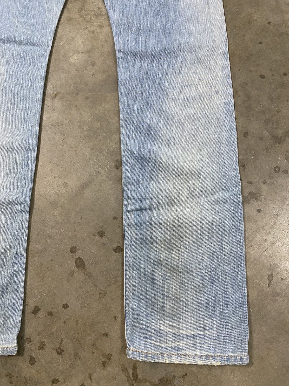 Tornado Mart Vintage Replay Slim Fit Distressed Denim Wash Blue @315 Size US 32 / EU 48 - 3 Thumbnail