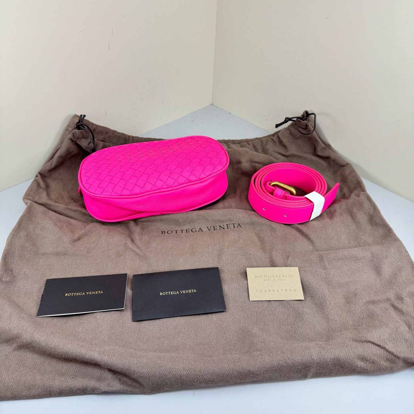 Bottega Veneta Bottega Veneta Sheepskin Woven Waist Bag Size ONE SIZE - 1 Thumbnail