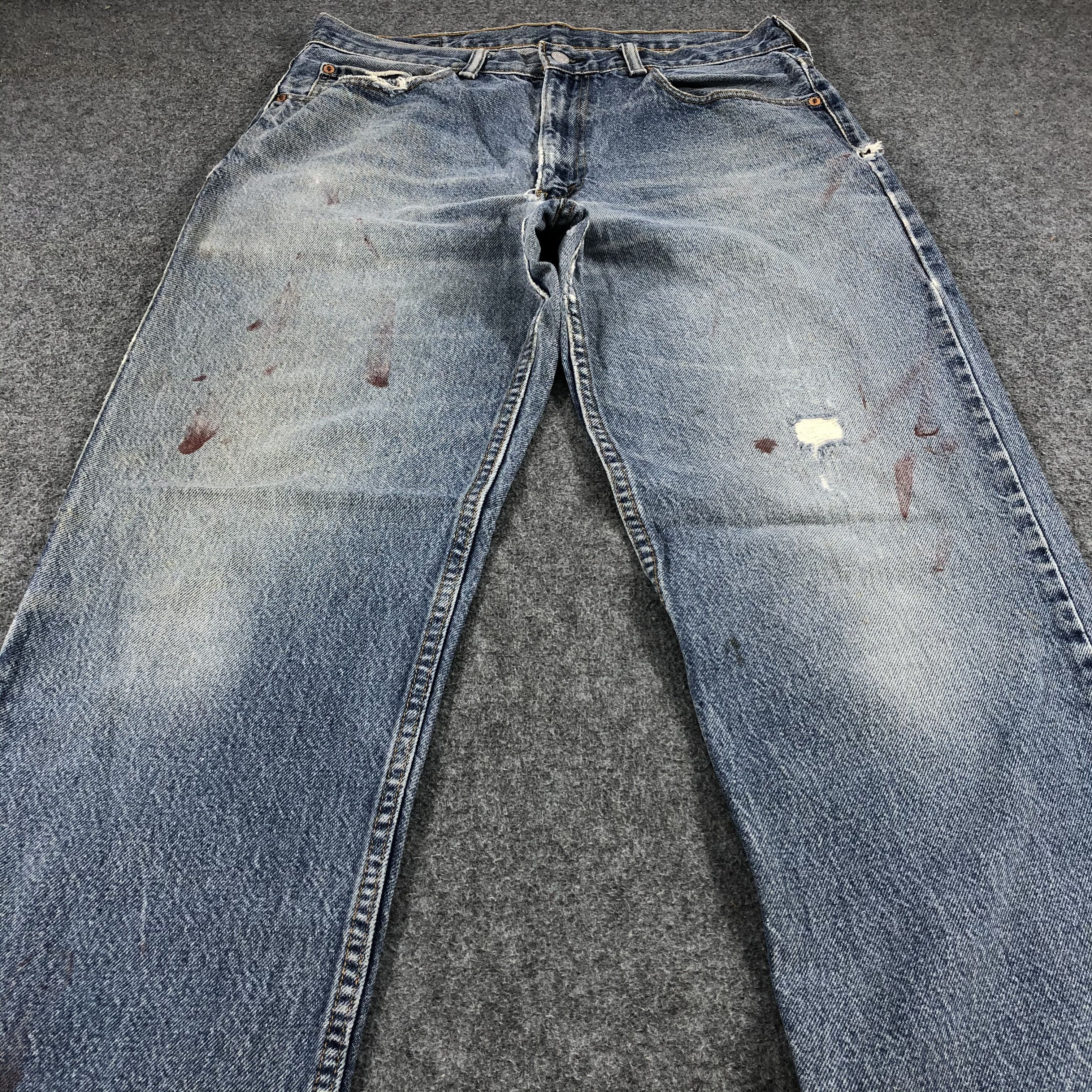 Levi's Vintage Blue Washed Levis Jeans-J944 Size US 34 / EU 50 - 3 Thumbnail