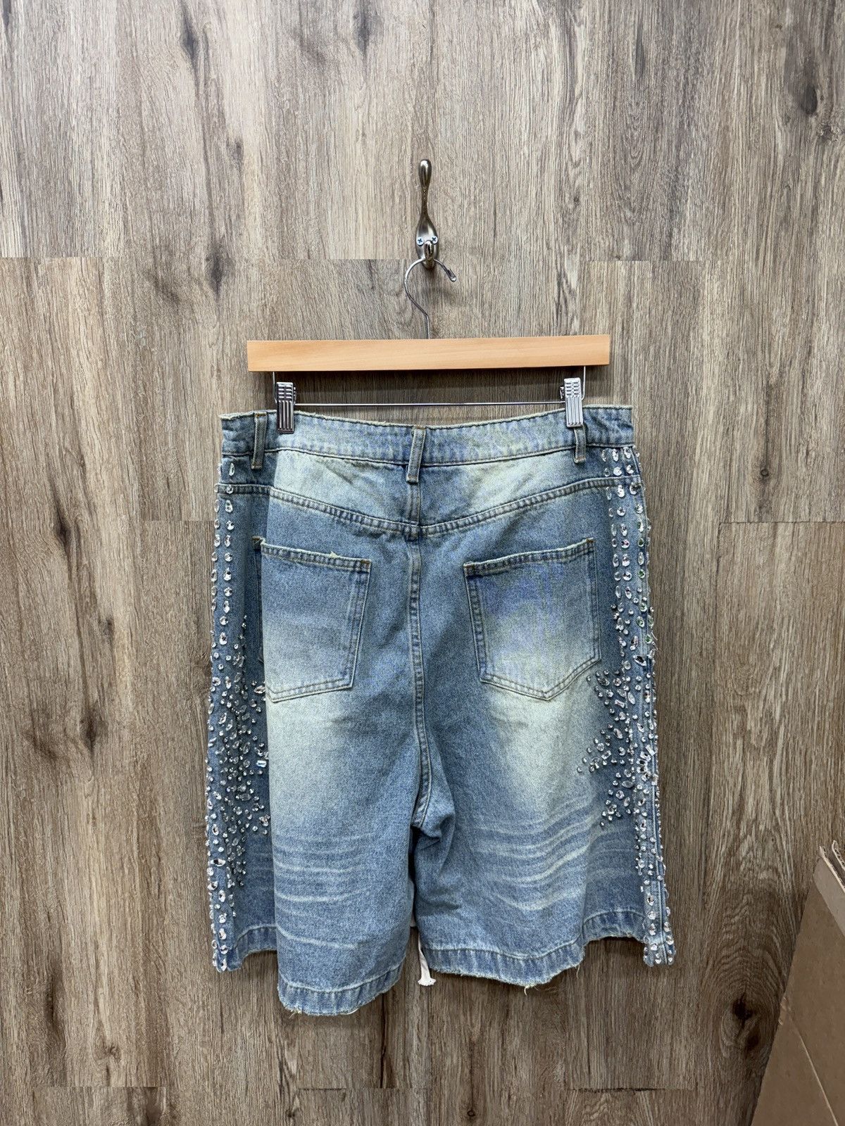 Vale Vale Rhinestone Jorts Size US 30 / EU 46 - 5 Thumbnail