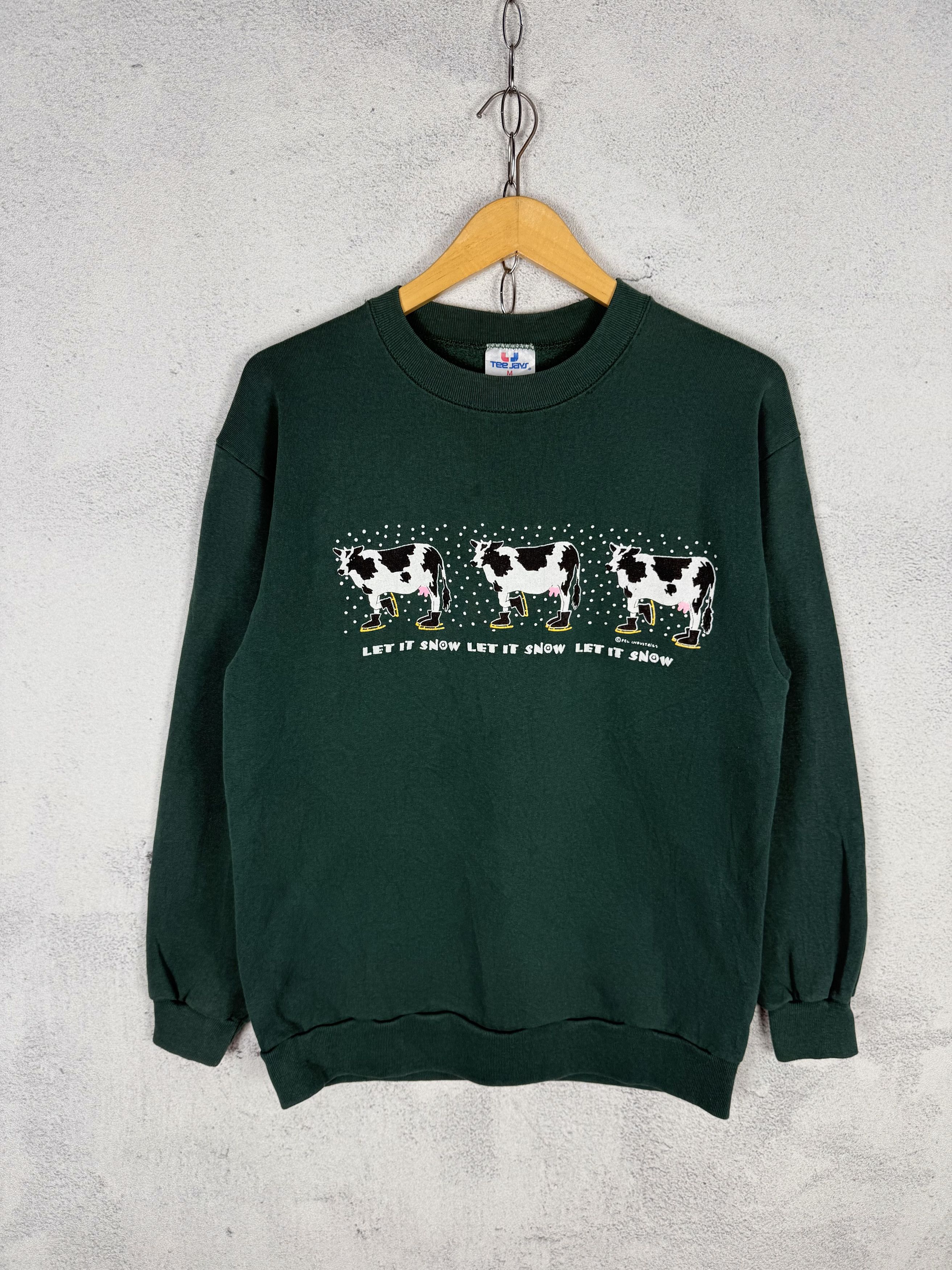 Vintage Vintage Let It Snow Cow Sweatshirt Crewneck Size US S / EU 44-46 / 1 - 1 Thumbnail