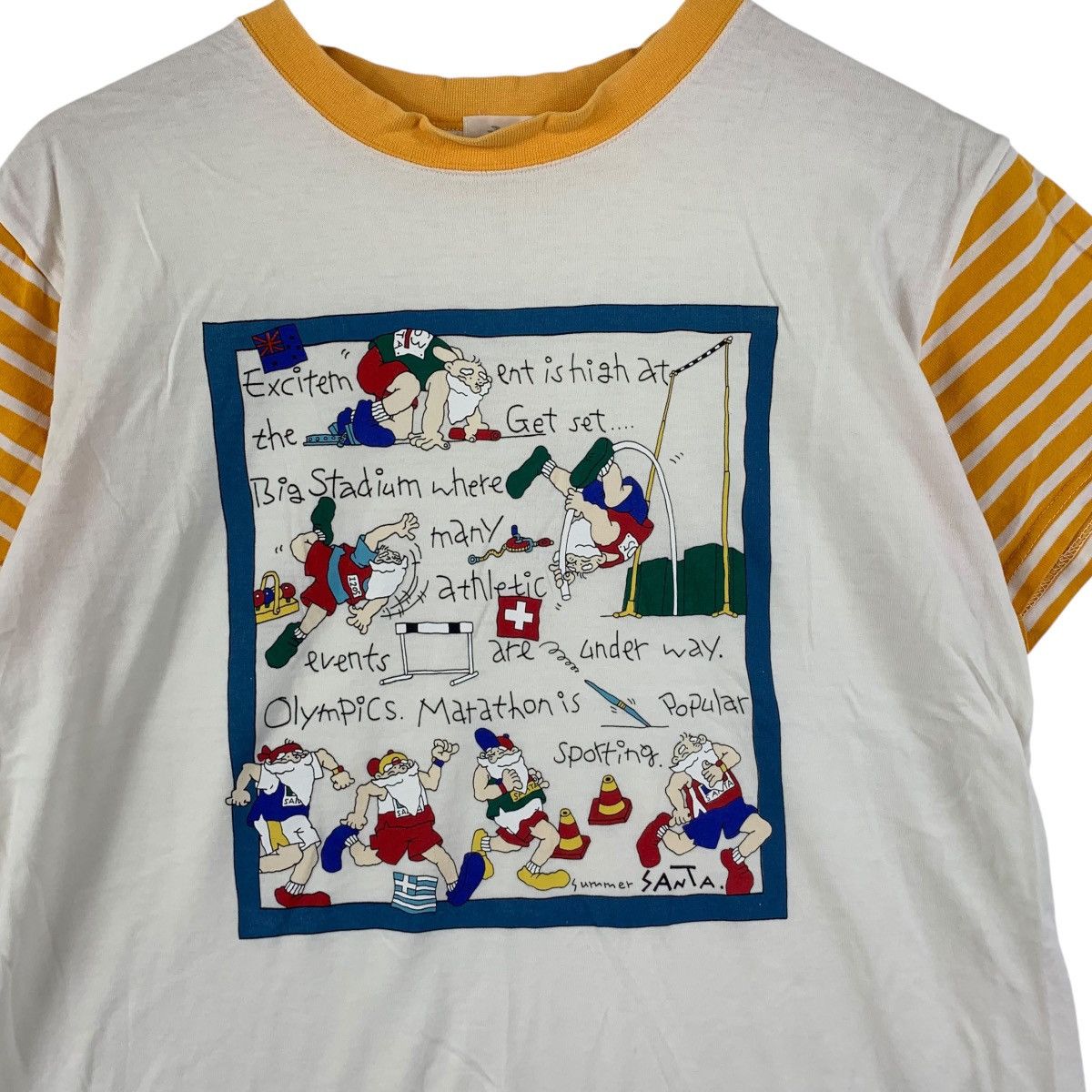 Vintage Vintage 90’ CAPTAIN SANTA CARTOON Summer Collection Tee Size S / US 4 / IT 40 - 5 Thumbnail