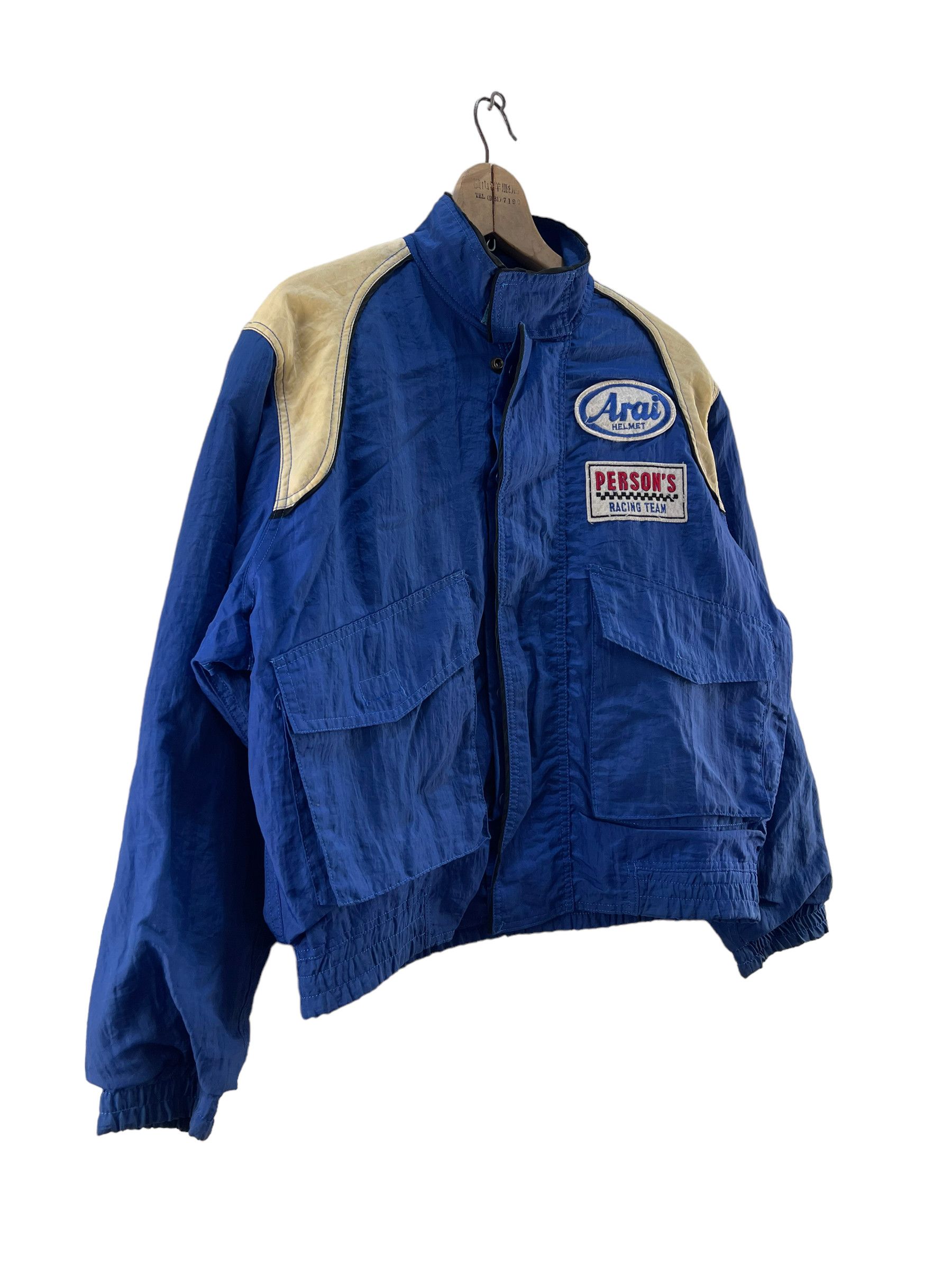 Japanese Brand Vintage Japan Persons Racing Team Bomber Jacket Size US L / EU 52-54 / 3 - 9 Thumbnail