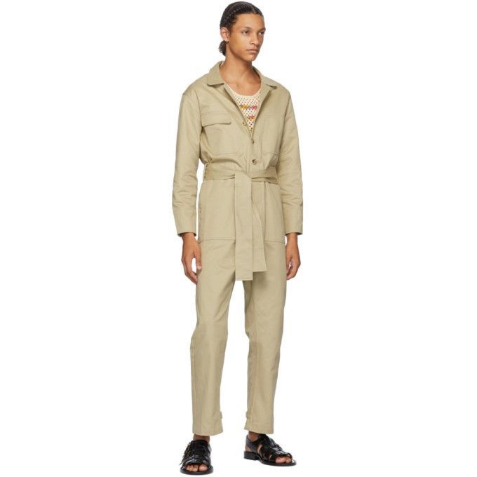 Bode New 1 of 1 Historic British Khaki Belted Jumpsuit Coverall Size US 36 / EU 52 - 1 Thumbnail