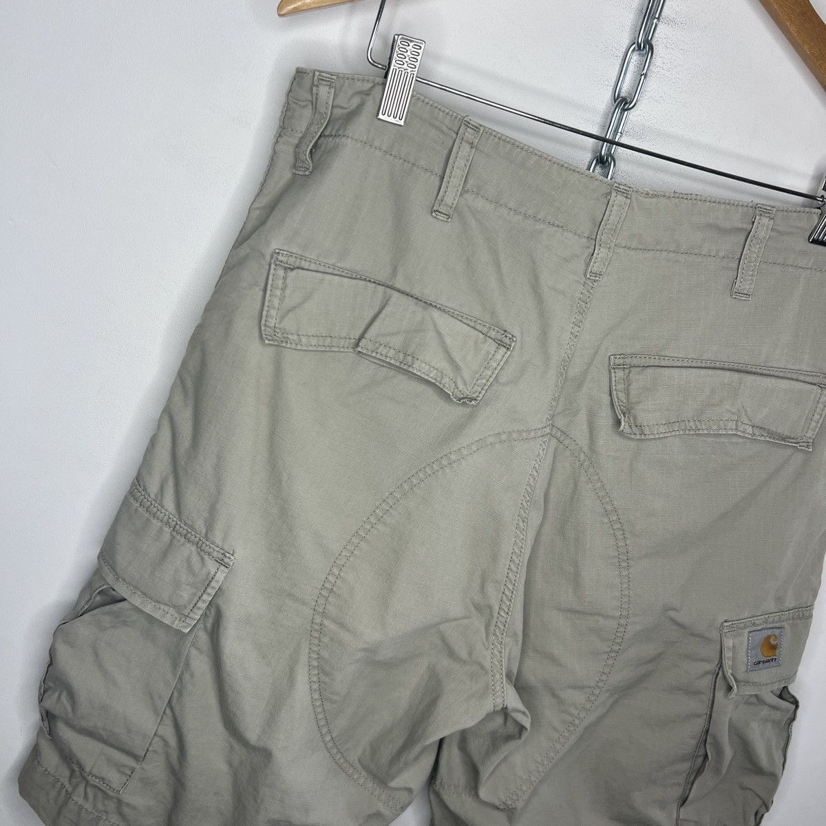 Carhartt Essential Vintage Y2K Carhartt Workwear Cargo Shorts Skater Size US 34 / EU 50 - 7 Thumbnail