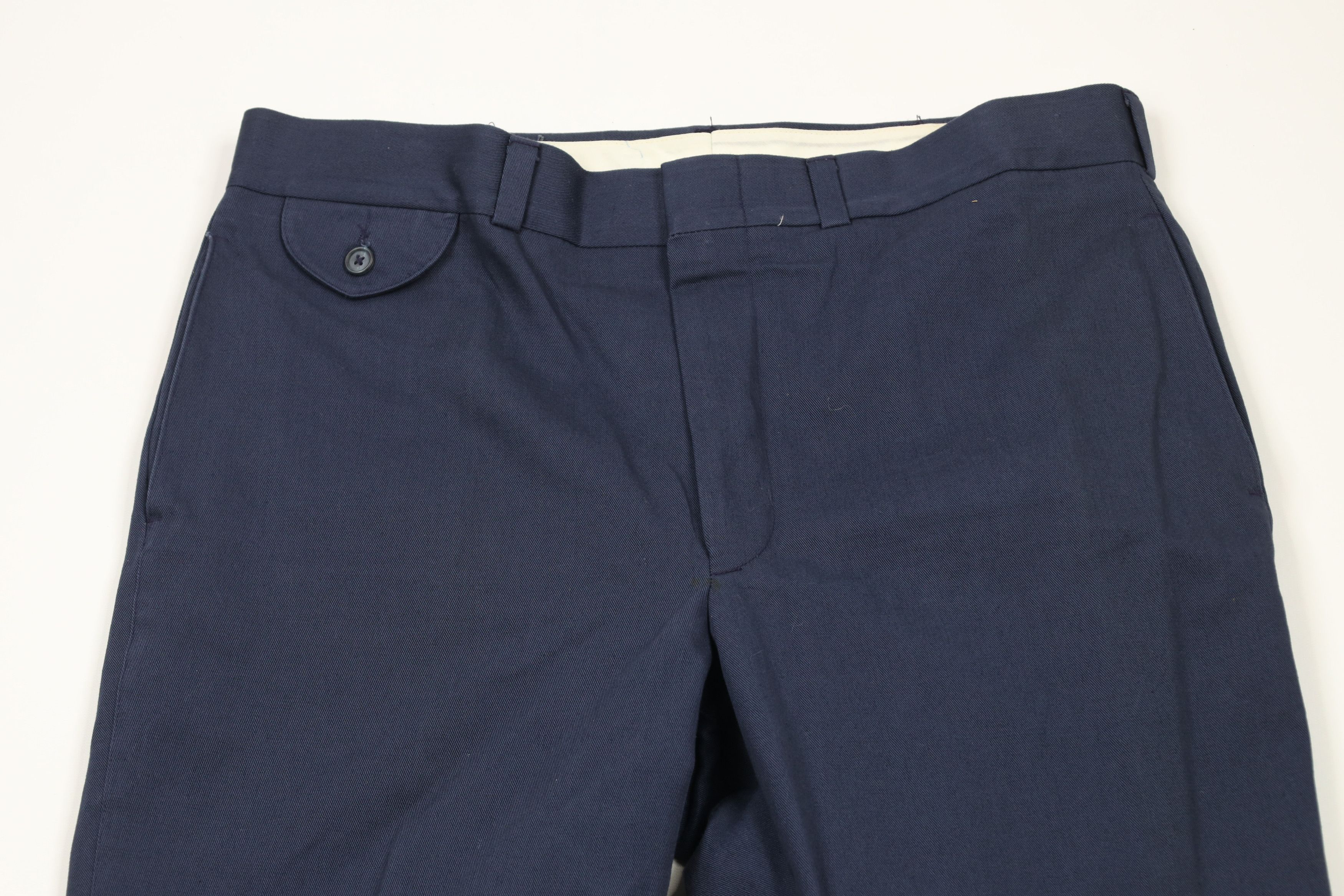 Vintage Vintage 70s Streetwear Bell Bottoms Chino Pants Blue USA Size US 36 / EU 52 - 2 Thumbnail