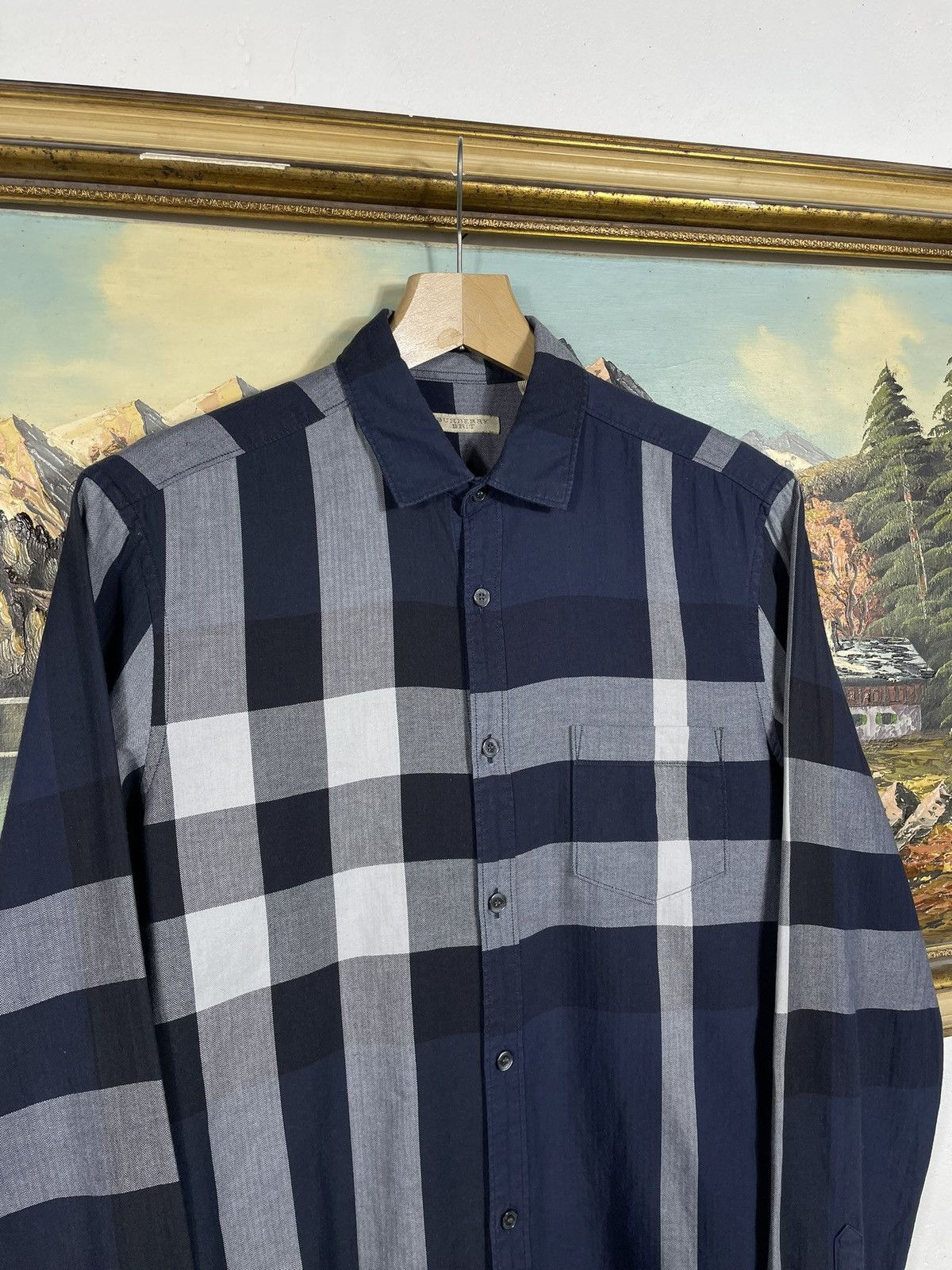 Burberry Burberry Blue Nova Check Checkered Shirt Old Money Luxury Size US S / EU 44-46 / 1 - 4 Thumbnail
