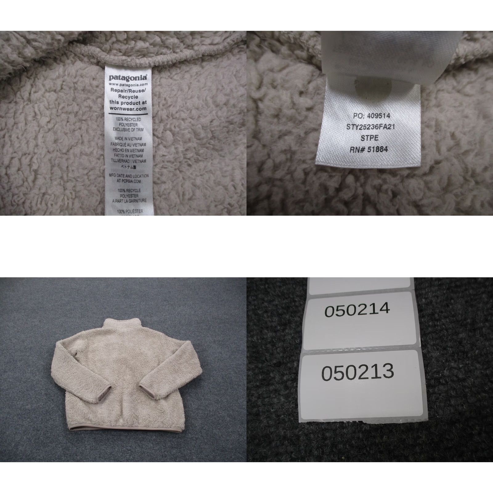 Patagonia Patagonia Jacket Womens S Beige Fleece 1/4 Zip Windbreaker Lightweight Thermal Outdoor Camping Hiking Vest Size S / US 4 / IT 40 - 8 Thumbnail