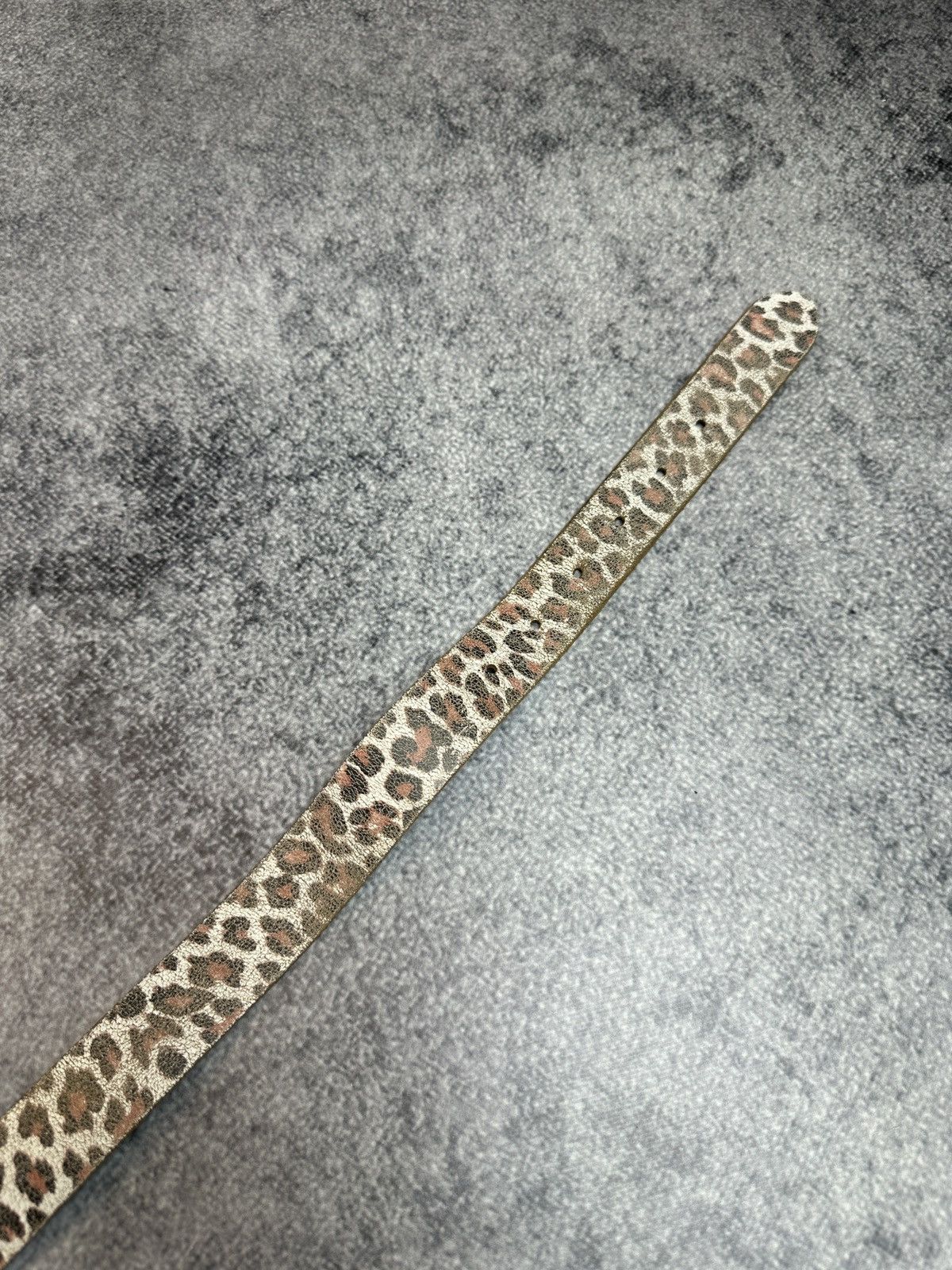 Other Y2K Leopard Print Belts Rare Streetwear Avant Garde Style Size ONE SIZE - 2 Thumbnail