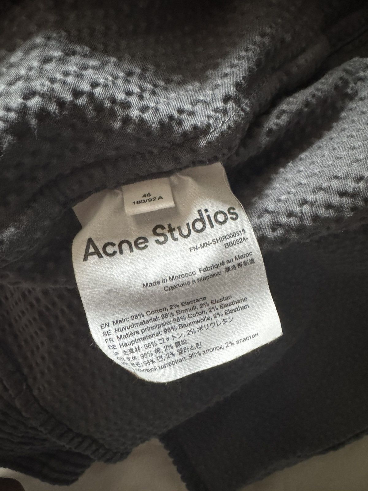 Acne Studios Acne Studios Corduroy Shirt Size US S / EU 44-46 / 1 - 4 Thumbnail
