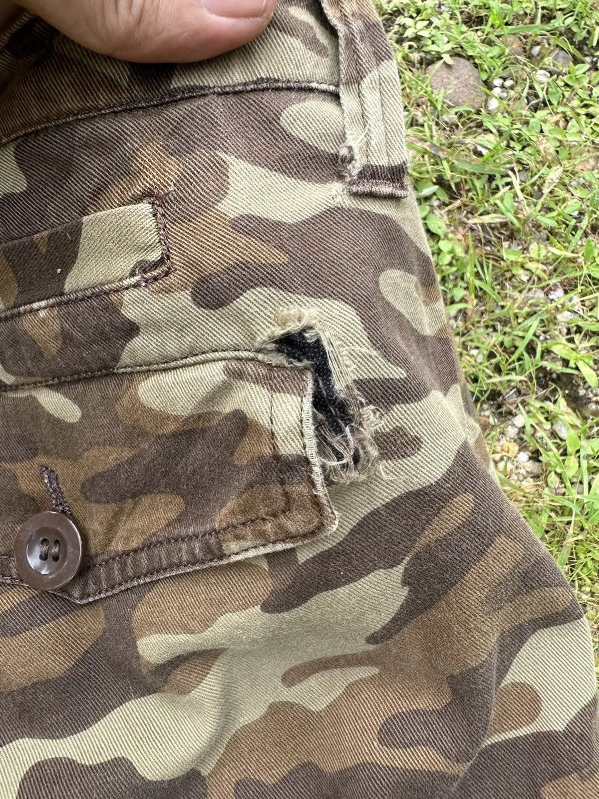 Japanese Brand MALA VITA JAPAN CAMOUFLAGE UTILITY CARGO TACTICAL PANTS Size US 34 / EU 50 - 13 Thumbnail