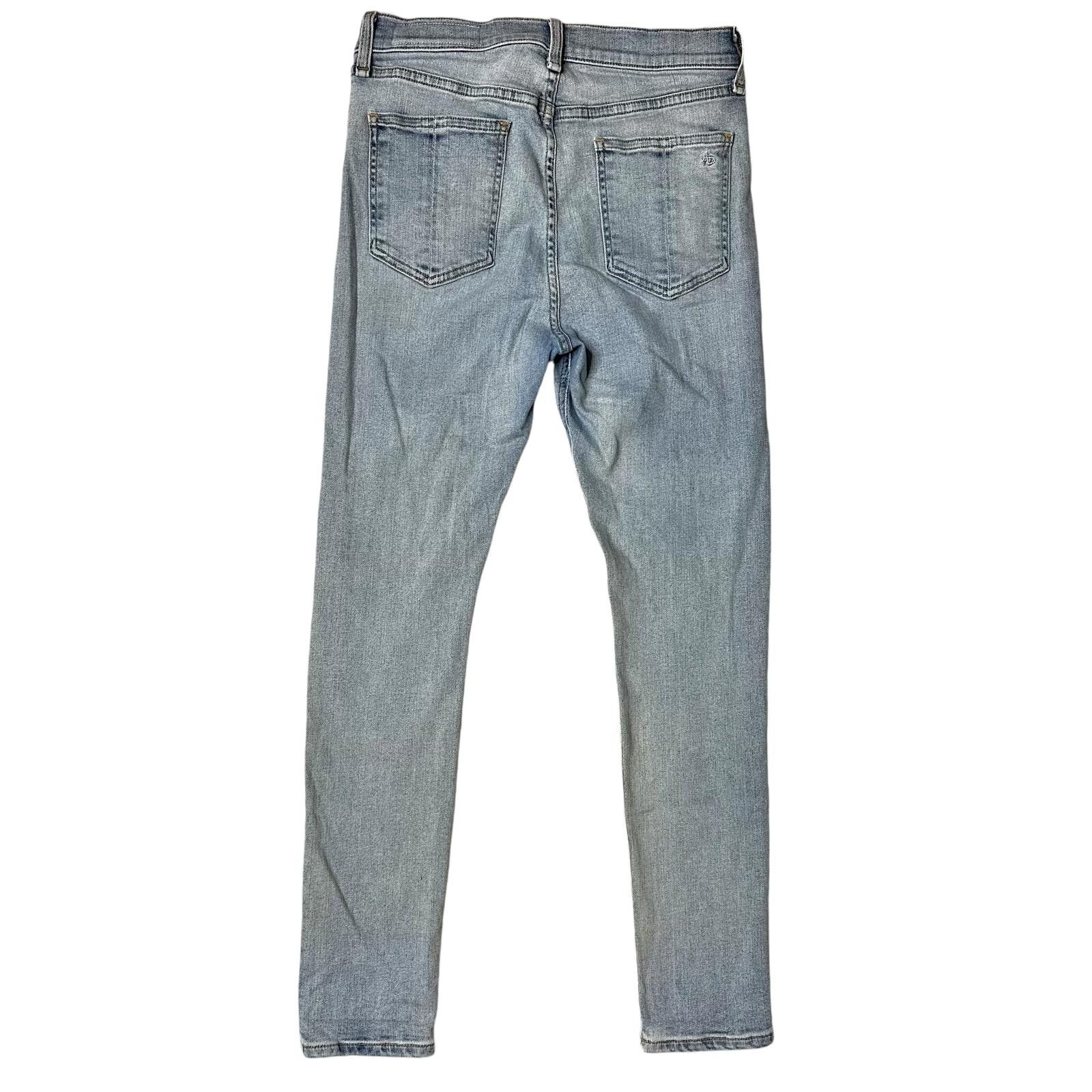 Rag & Bone Rag & Bone Distressed High Rise Ankle Skinny Jeans Womens 29 Size 29" - 2 Thumbnail