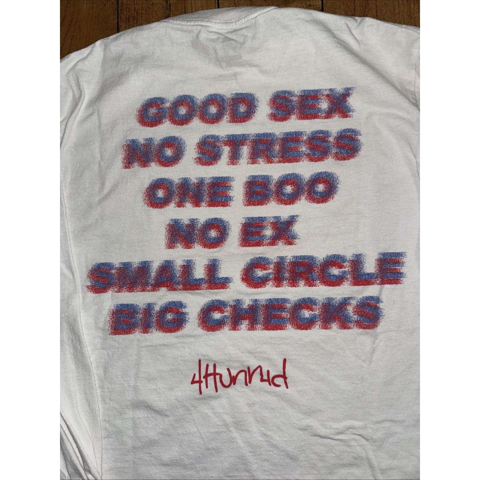 4HUNNID 4Hunnid Long Sleeve Graphic Tee White Medium YG Rap Shirt Size US M / EU 48-50 / 2 - 2 Thumbnail