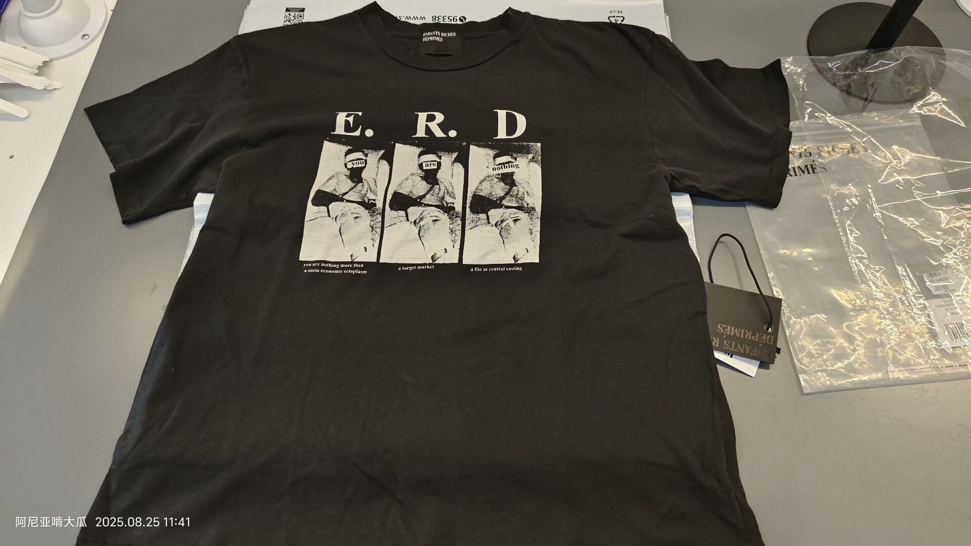 Enfants Riches Deprimes ENFANTS RICHES DEPRIMES Black Print T-shirt Size US M / EU 48-50 / 2 - 1 Thumbnail