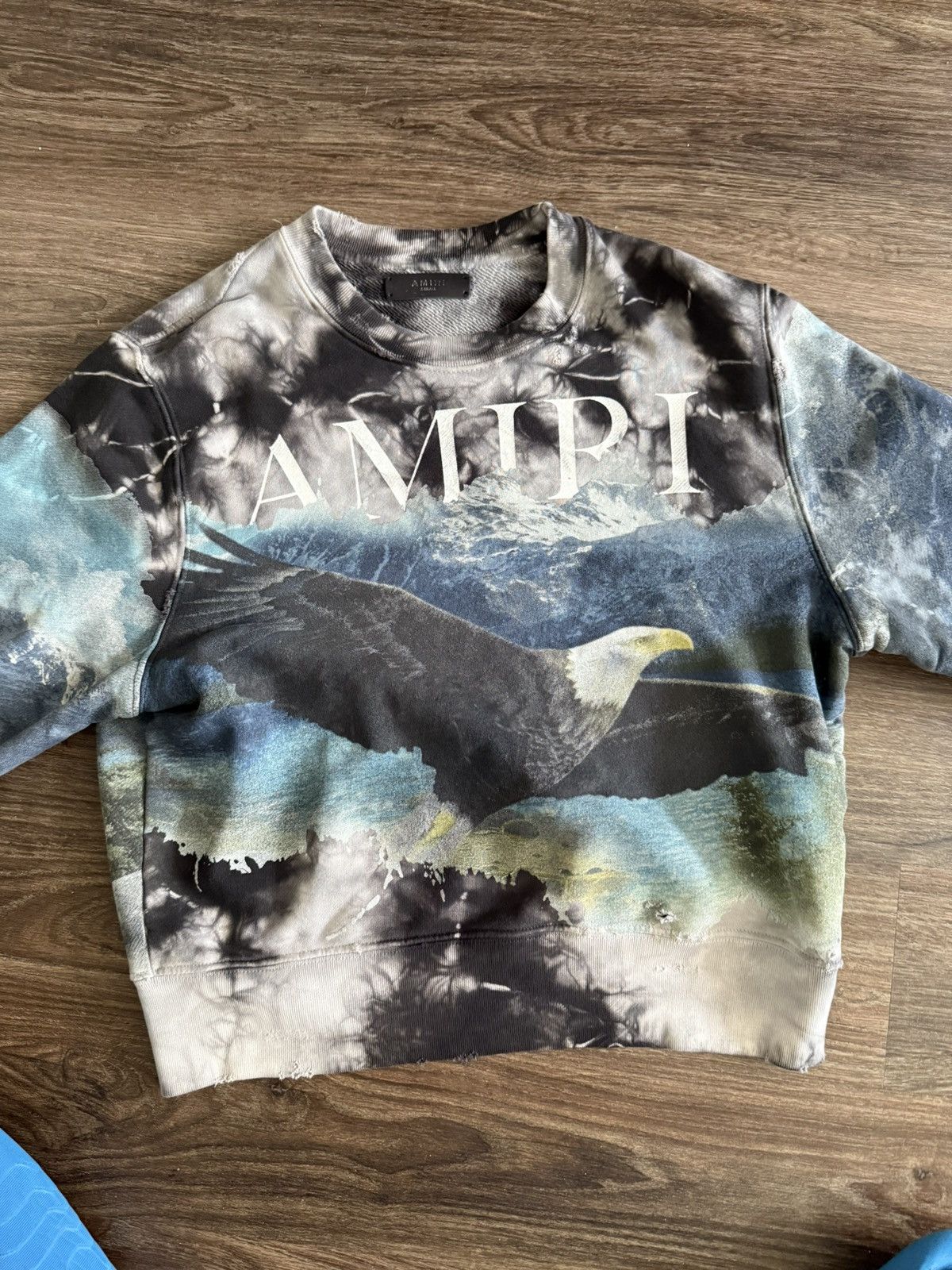 Amiri Amiri Bleach Out Eagle Sweatshirt Size US XS / EU 42 / 0 - 2 Thumbnail