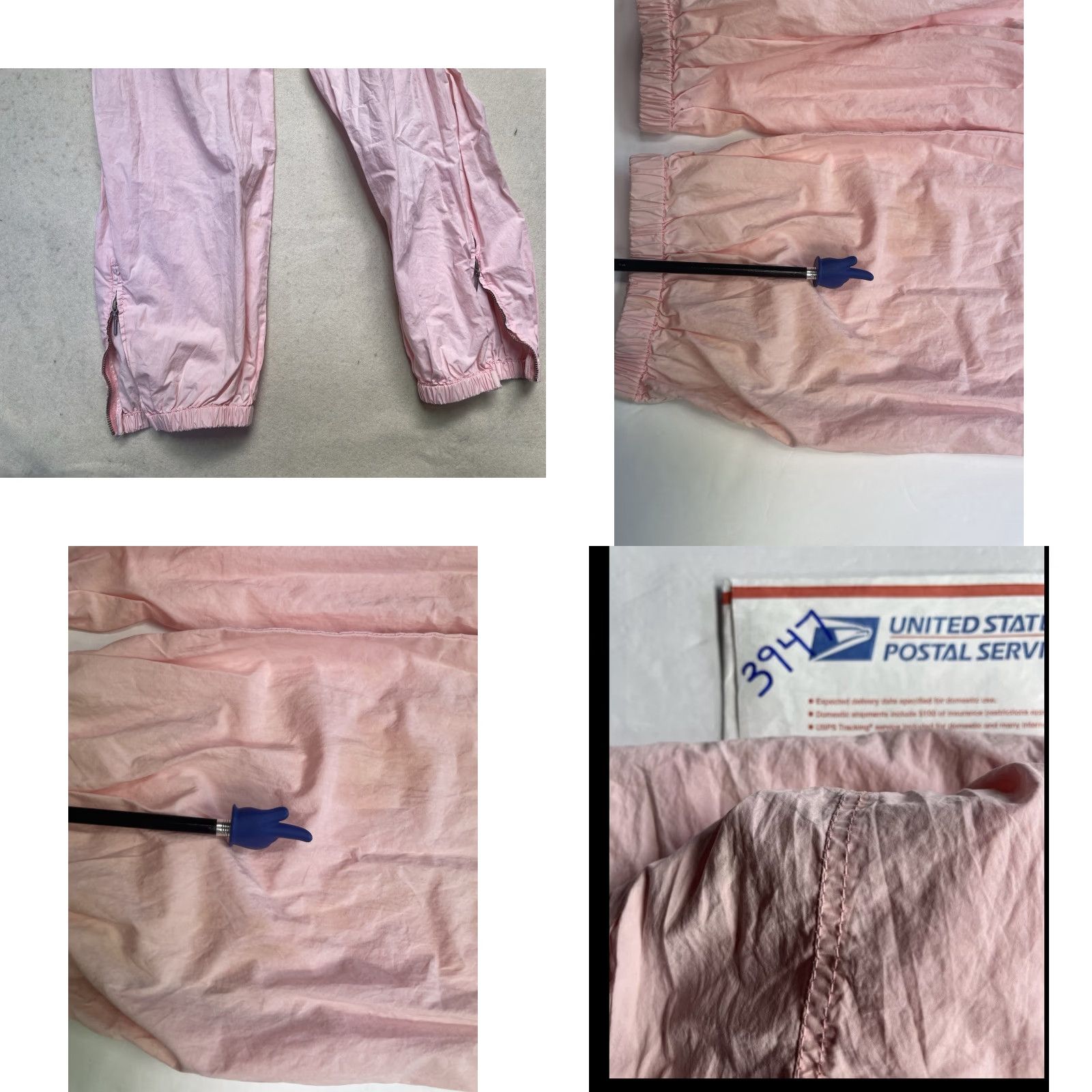 Rebecca Taylor Rebecca Taylor La Vie Pink Off-The-Shoulder Parachute Poplin Jumpsuit Small Size 28" / US 6 / IT 42 - 8 Thumbnail