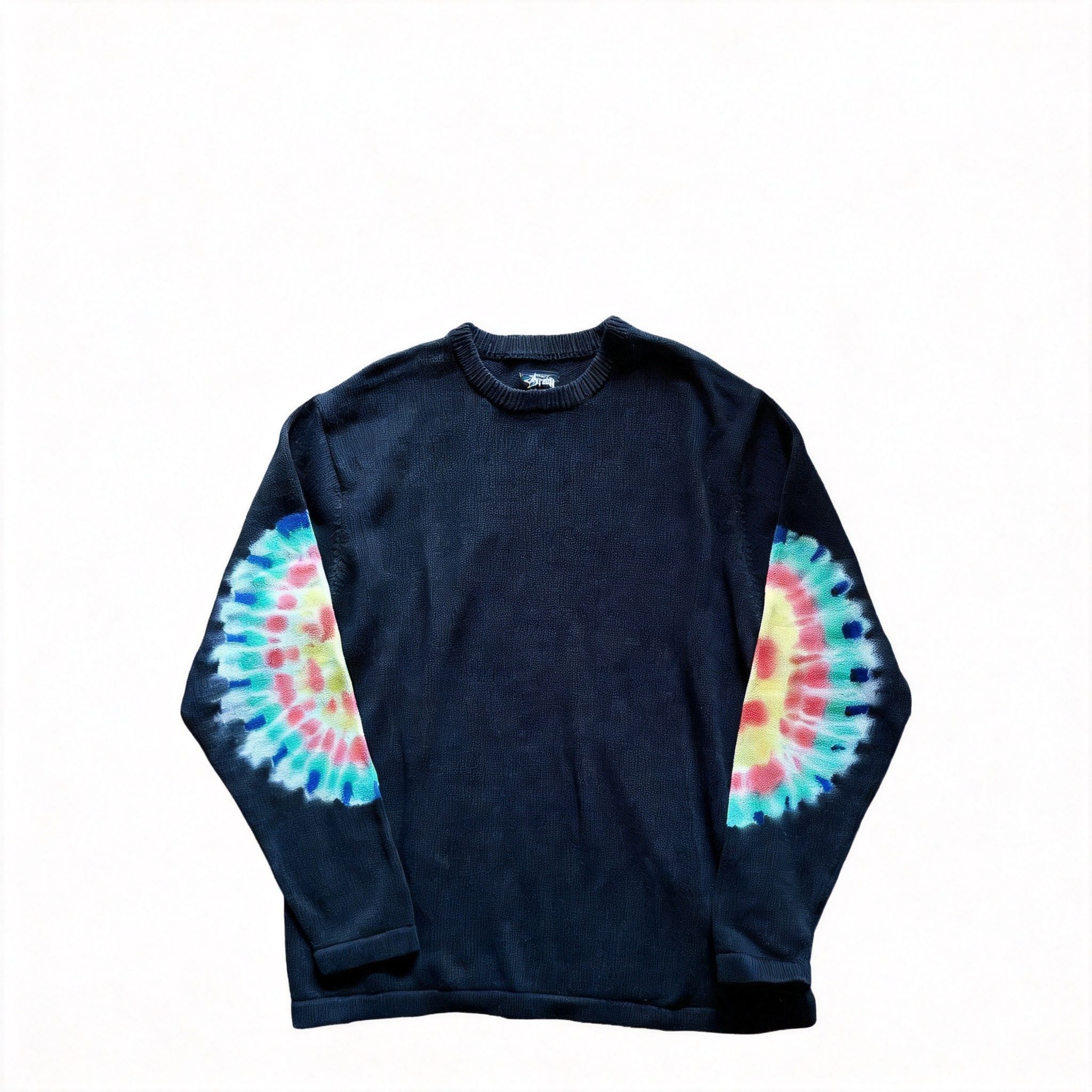 トップス STUSSY LIGHT SENSITIVE YARN SWEATER Stussy STUSSY Colour Change Light Sensitive Yarn Knit Sweater sz S