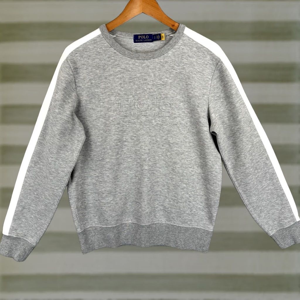 Polo Ralph Lauren Polo Ralph Lauren Sweatshirt Mens Small Heather Gray Logo Crewneck Pullover Size US S / EU 44-46 / 1 - 1 Thumbnail