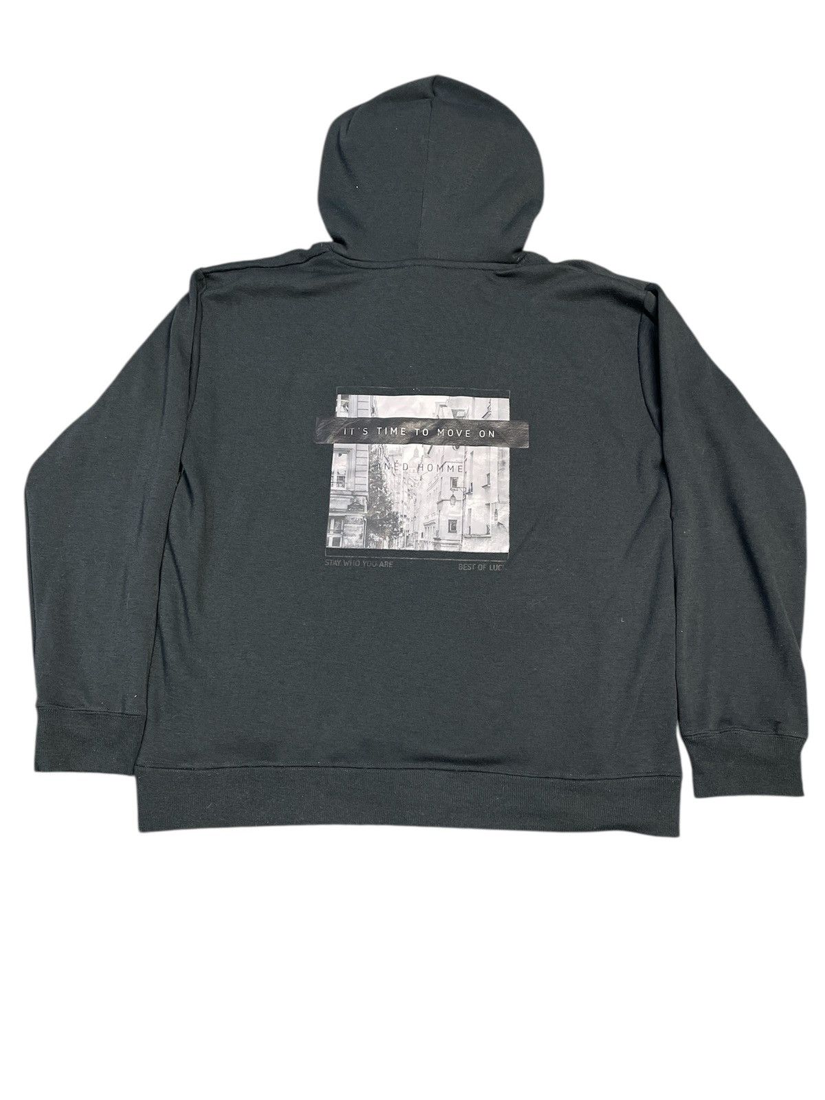 Yohji Yamamoto Yohji Yamamoto Ined Homme Sweatshirt Hoodie Dark Grey Size US L / EU 52-54 / 3 - 2 Thumbnail