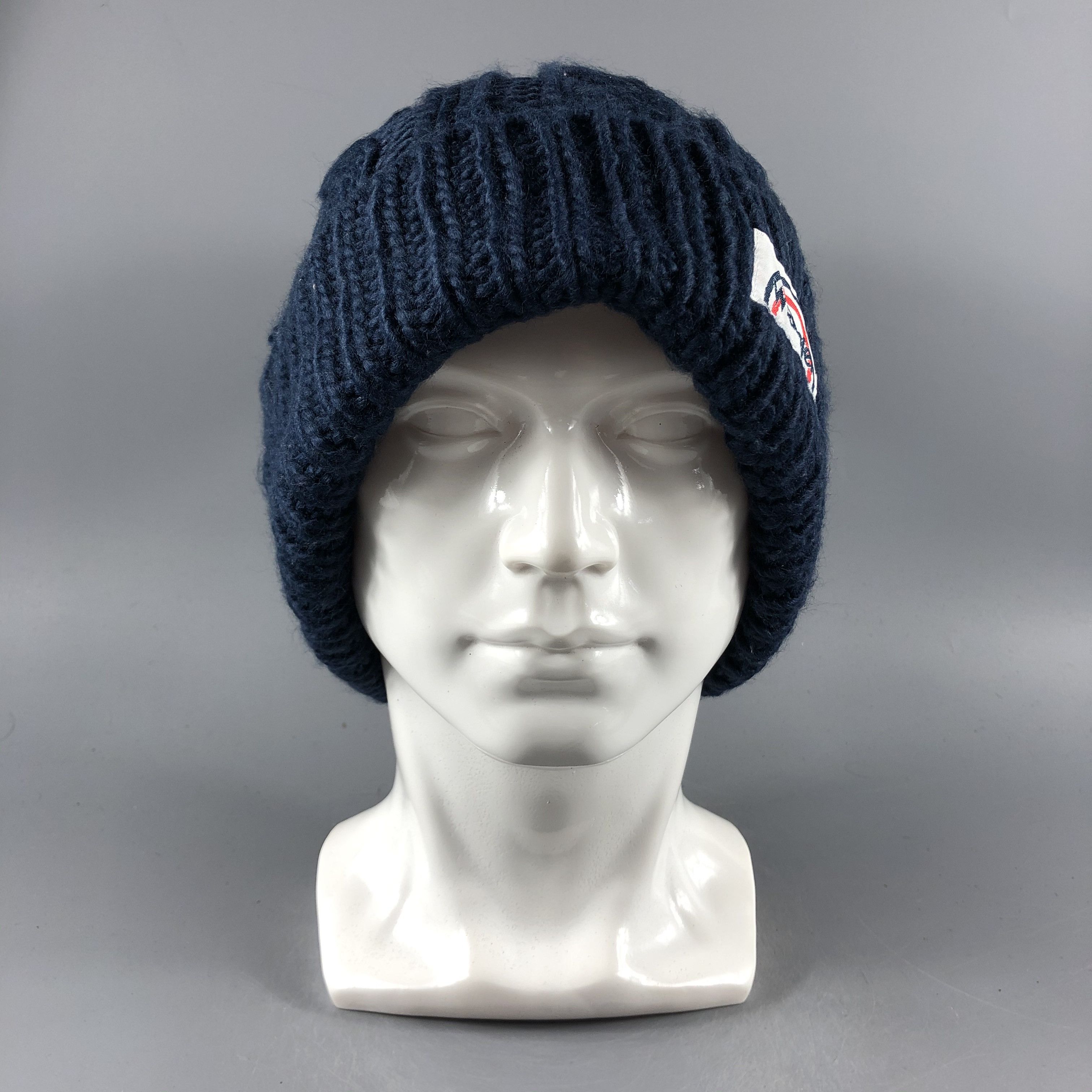 Vintage × Wrangler Wrangler Cable Knit PomPom Beanie Snow Hat Snow Cap -D756 Size ONE SIZE - 8 Thumbnail