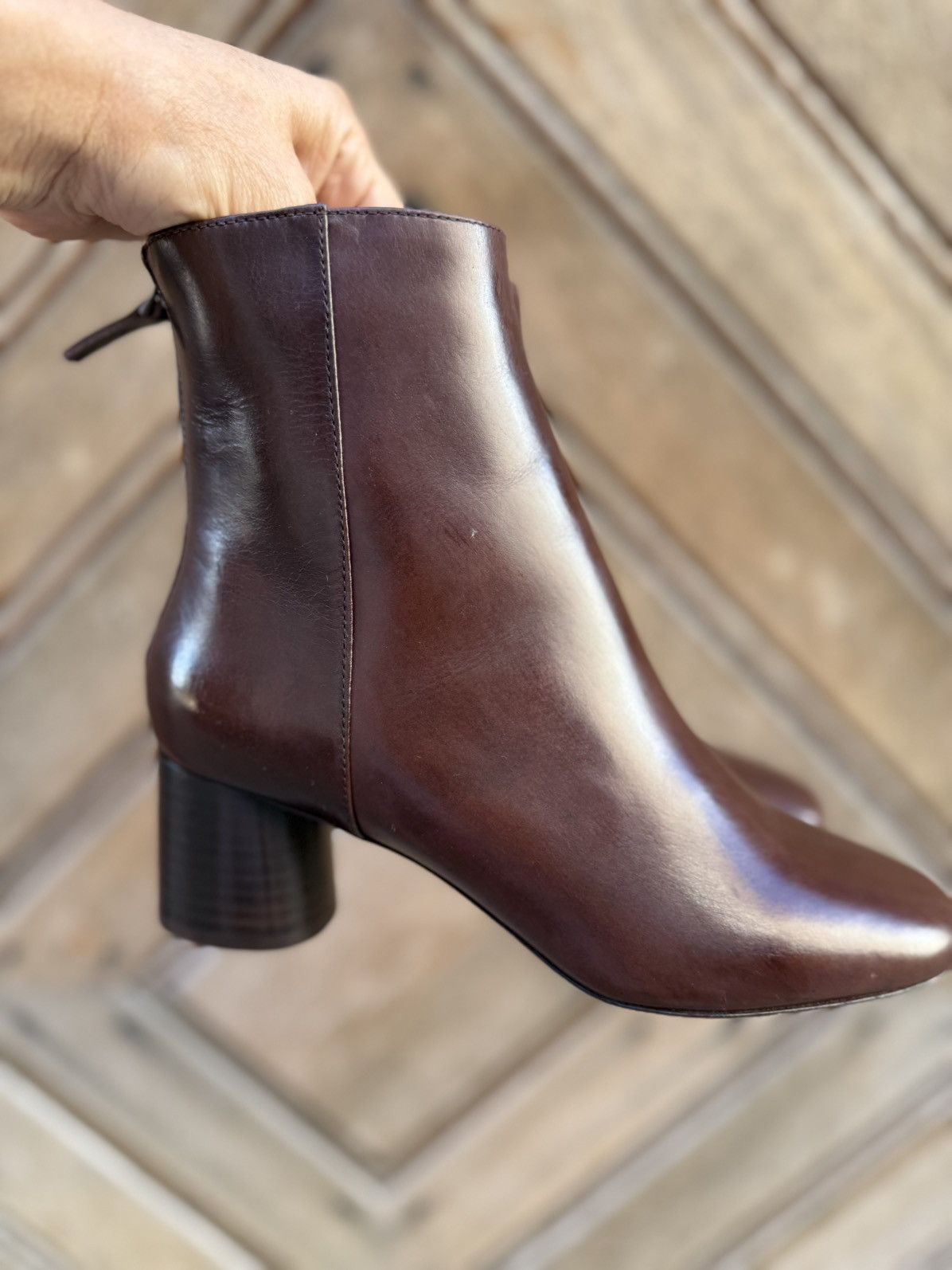 Sandro Brown Leather Ankle Boots Sandro Paris Women’s Size 36 Size US 6.5 / IT 36.5 - 1 Thumbnail