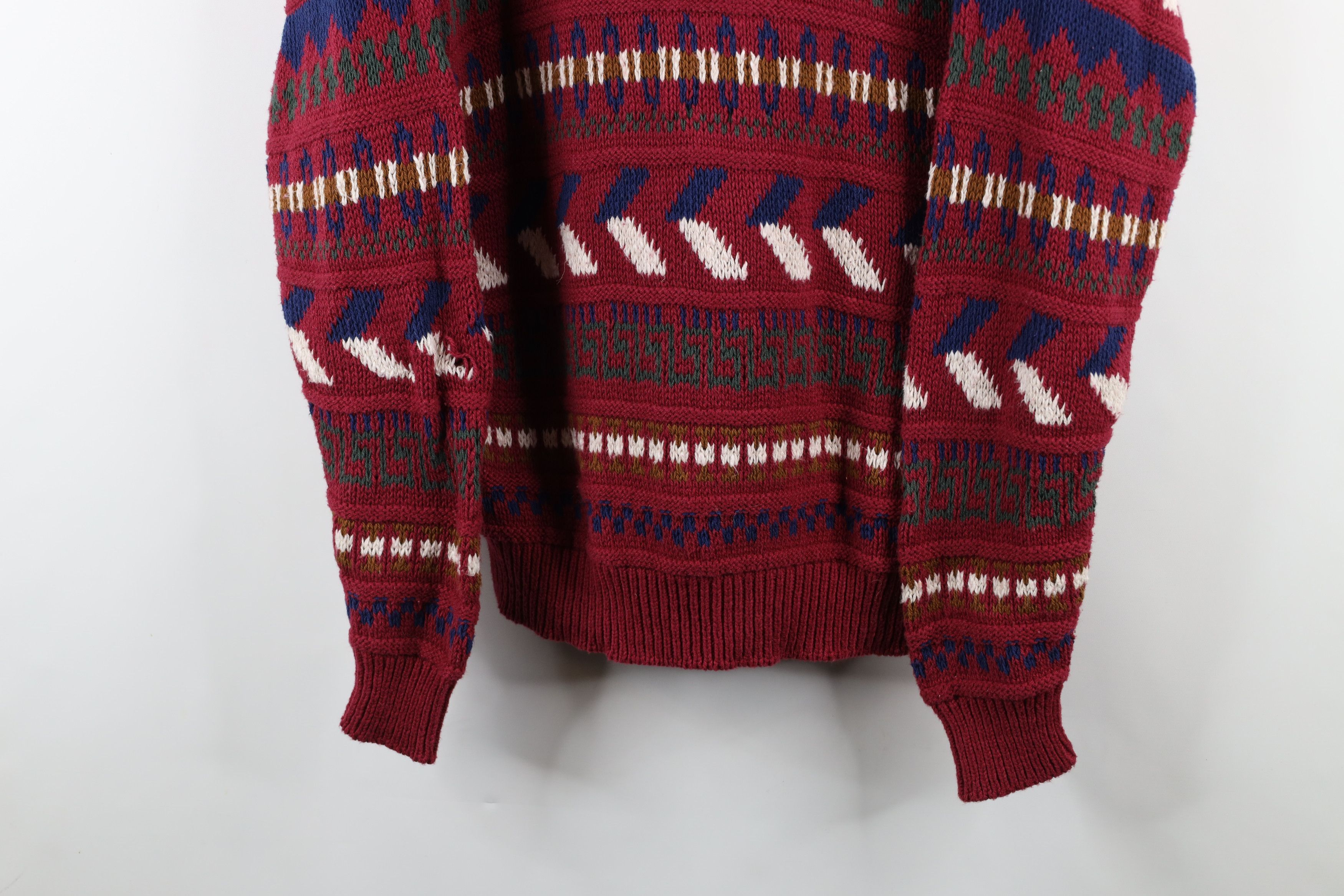 Vintage Deadstock Vintage 90s Streetwear Fair Isle Knit Sweater USA Size US M / EU 48-50 / 2 - 3 Thumbnail