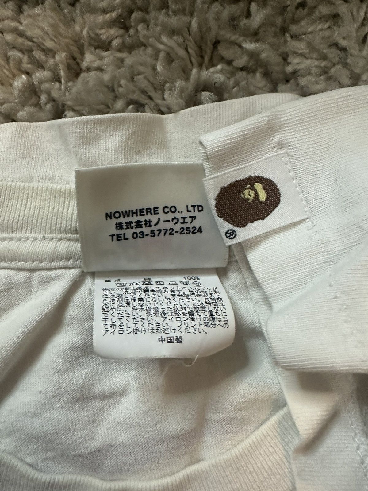 Bape Bape Head Camo White T-Shirt Size L Size US L / EU 52-54 / 3 - 7 Thumbnail