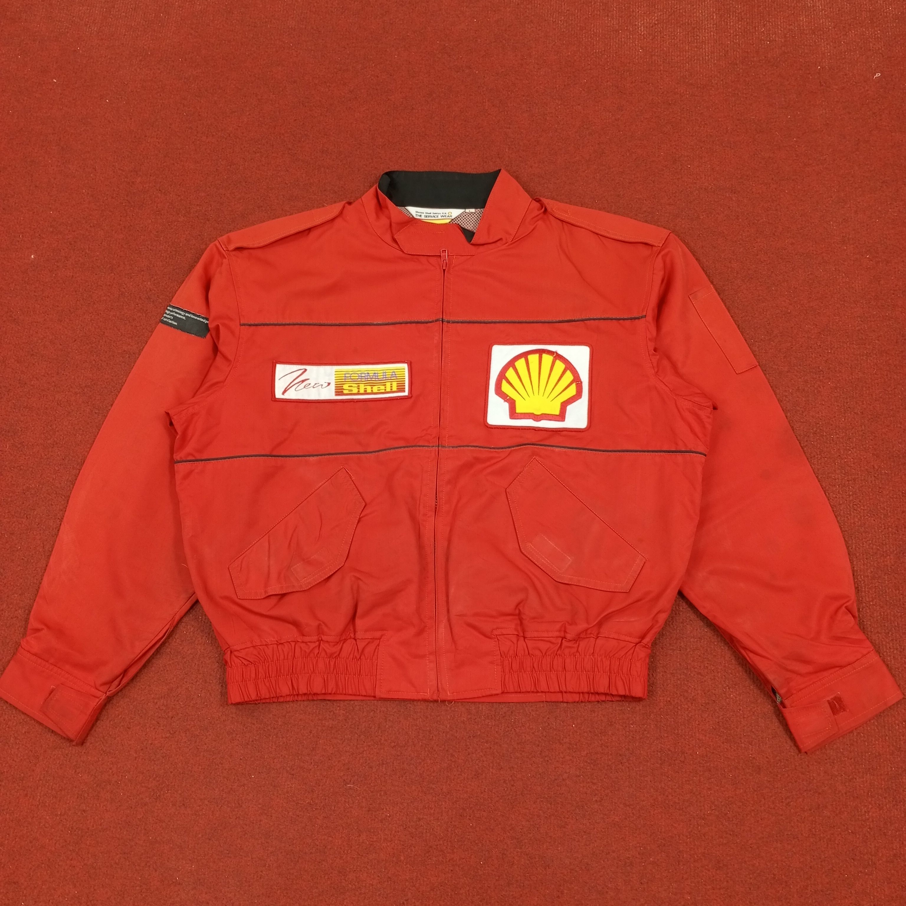 Ferrari × Vintage Shell Formula Racing Style Motorsports Jacket Size US L / EU 52-54 / 3 - 1 Thumbnail