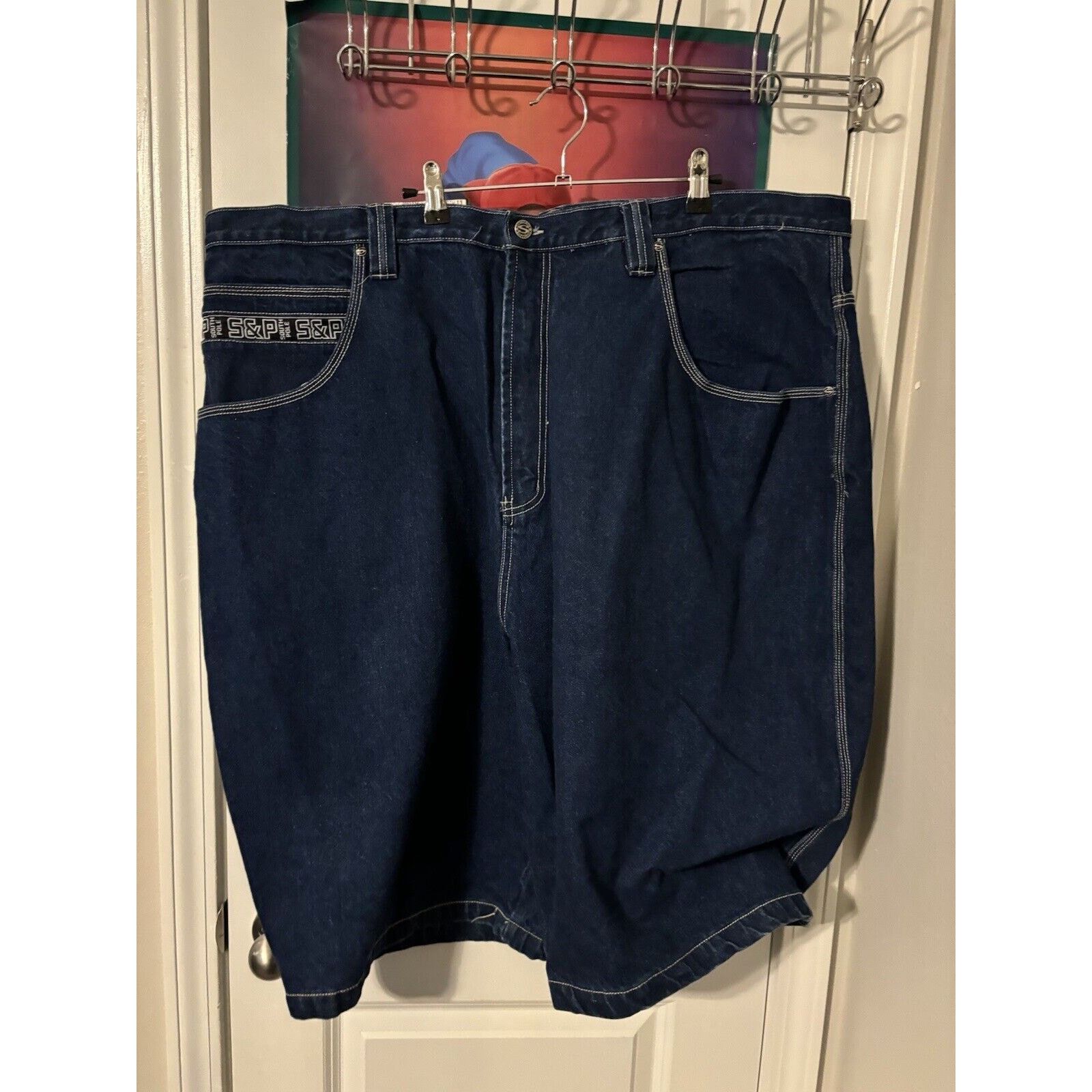 Southpole southpole jean shorts Sz 50 X 13 Rare SizeY2K Hip Hop Skater Size 28" / US 6 / IT 42 - 5 Thumbnail
