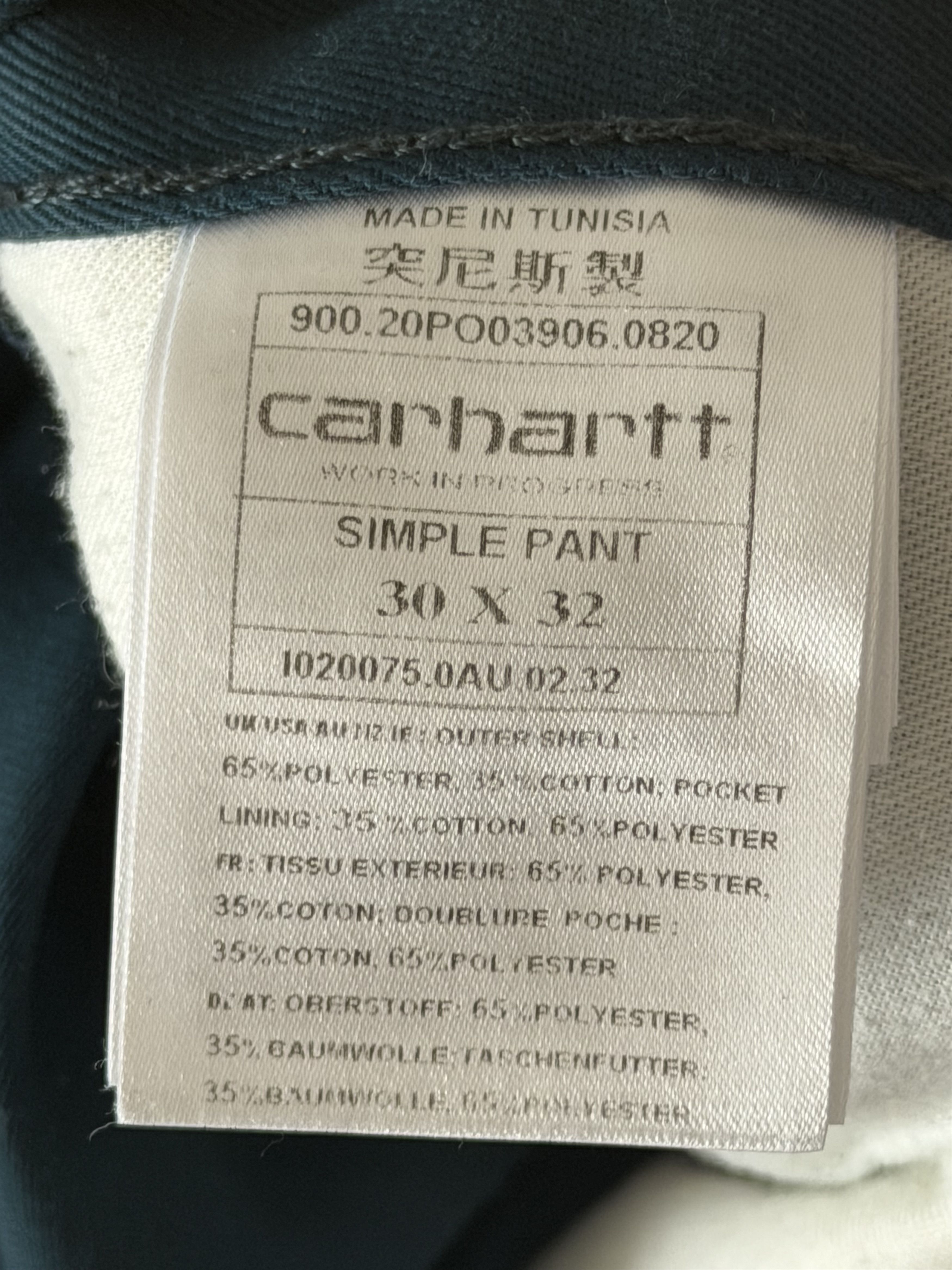 Carhartt Carhartt WIP Simple Pant in Blue Green Size US 30 / EU 46 - 4 Thumbnail