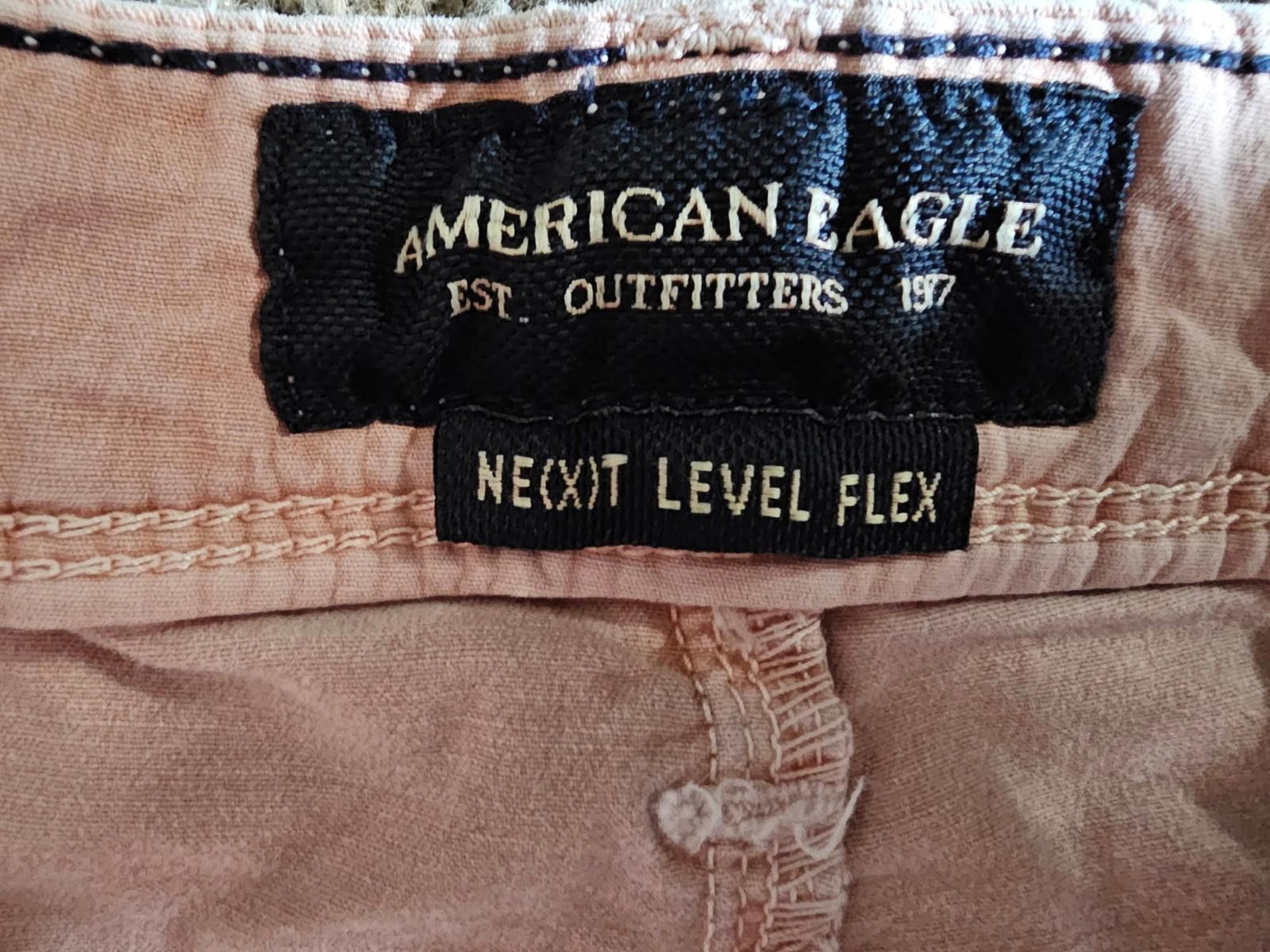 American Eagle Outfitters Men’s American Eagle Next Level Flex Pink Chino Shorts Sz 36 Size US 36 / EU 52 - 2 Thumbnail