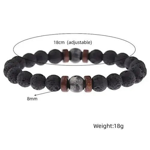 VIBE Lava Stone Bracelet Size ONE SIZE - 2 Thumbnail