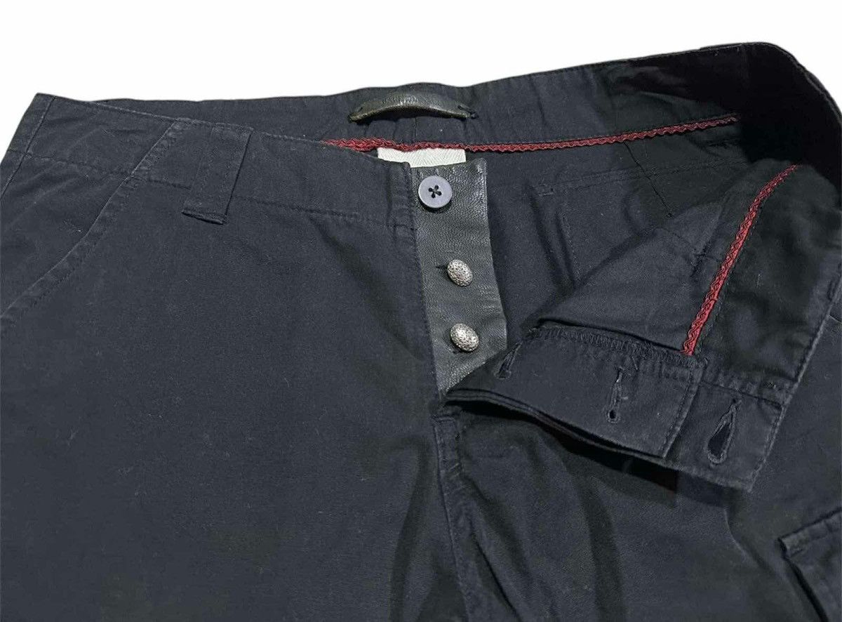 If Six Was Nine × Japanese Brand × Le Grande Bleu (L.G.B.) 🔥Japanese Y2K Bark Tannage Goatskin Flared Cargo Pants Size US 32 / EU 48 - 6 Thumbnail