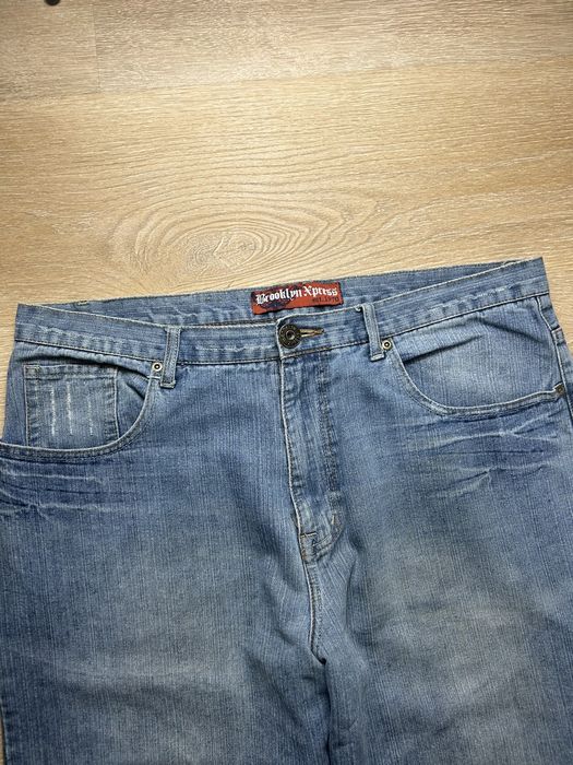 Jnco Y2K Brooklyn Express Baggy Jeans | Grailed