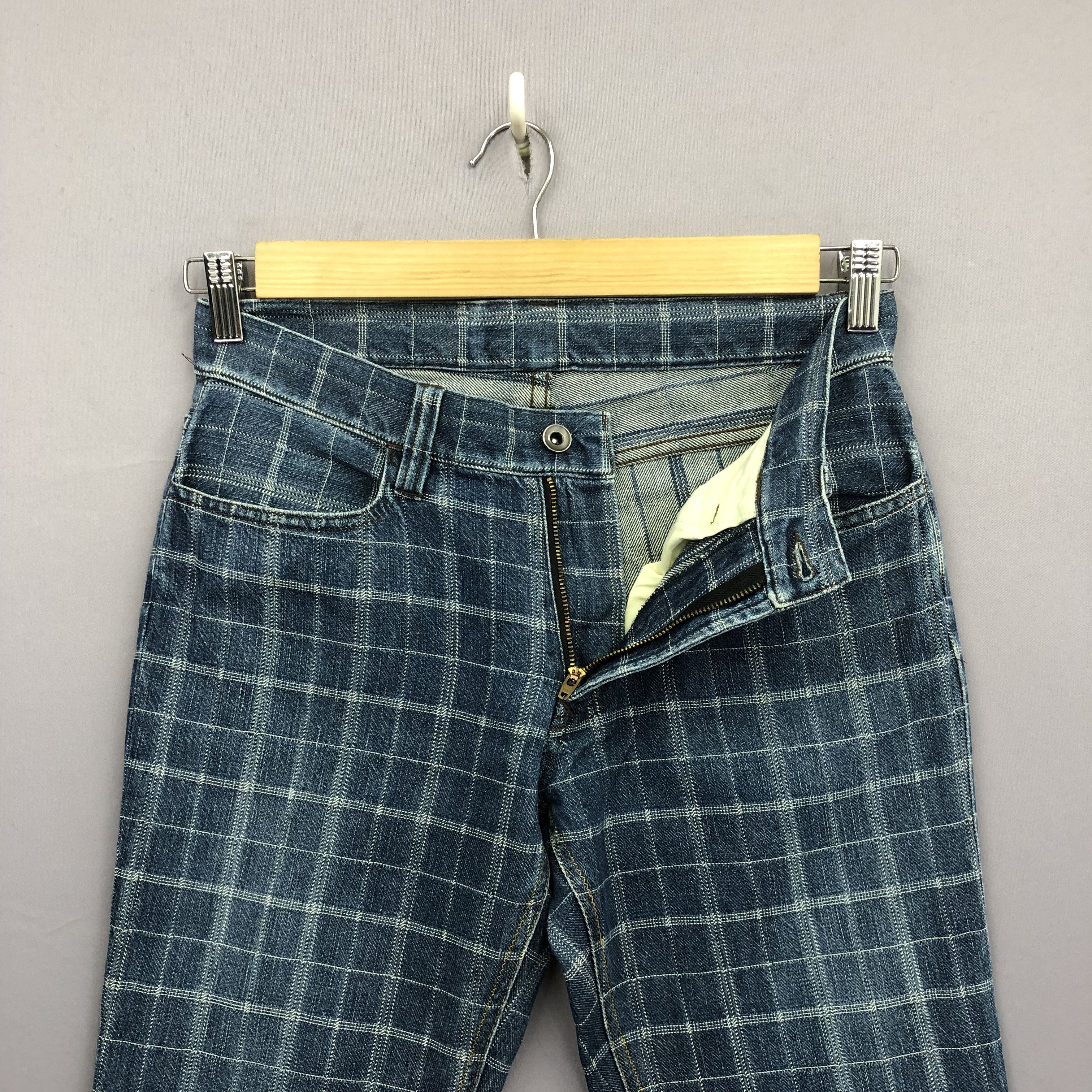 Matsuda Vintage Nicole Club Checkered Jeans Japanese Tartan Denim Size US 28 / EU 44 - 5 Thumbnail