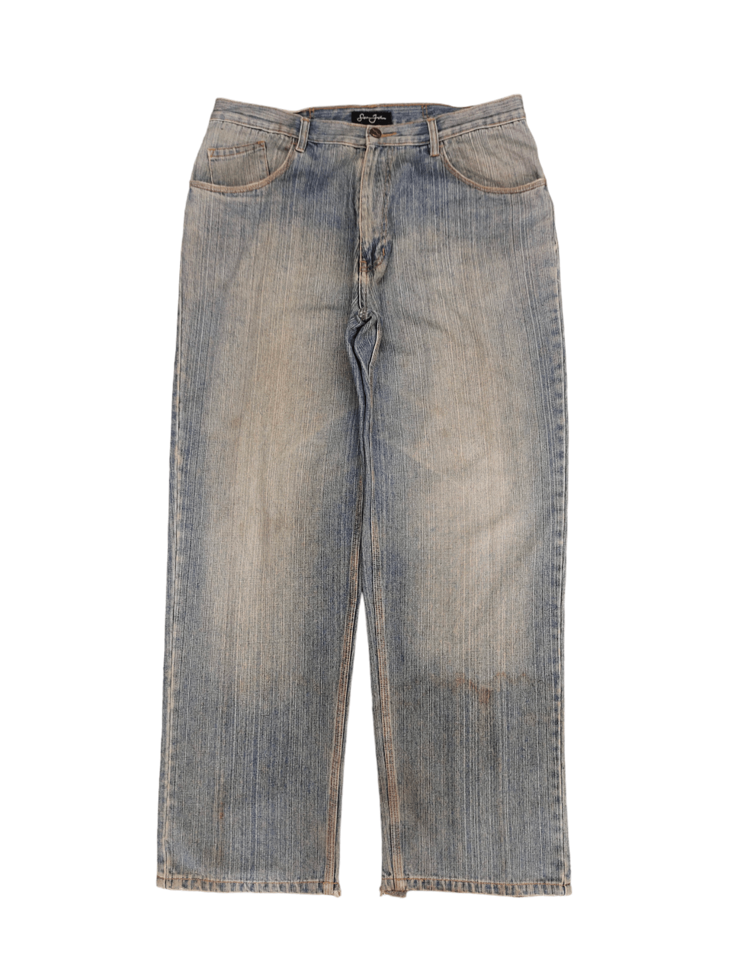 Sean John Sean John Embroidered Wide Leg Denim Y2k Jnco Baggy Jeans Size US 38 / EU 54 - 8 Thumbnail