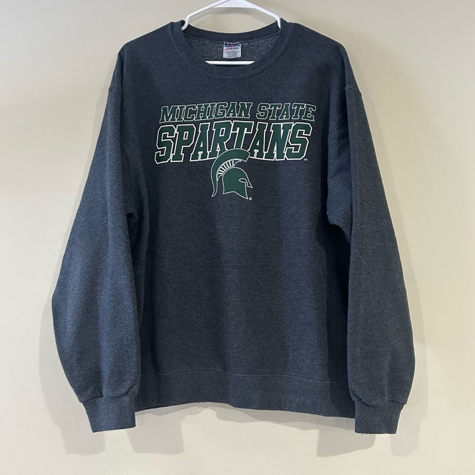 Jerzees Michigan State Spartans Sweatshirt Size US L / EU 52-54 / 3 - 1 Thumbnail