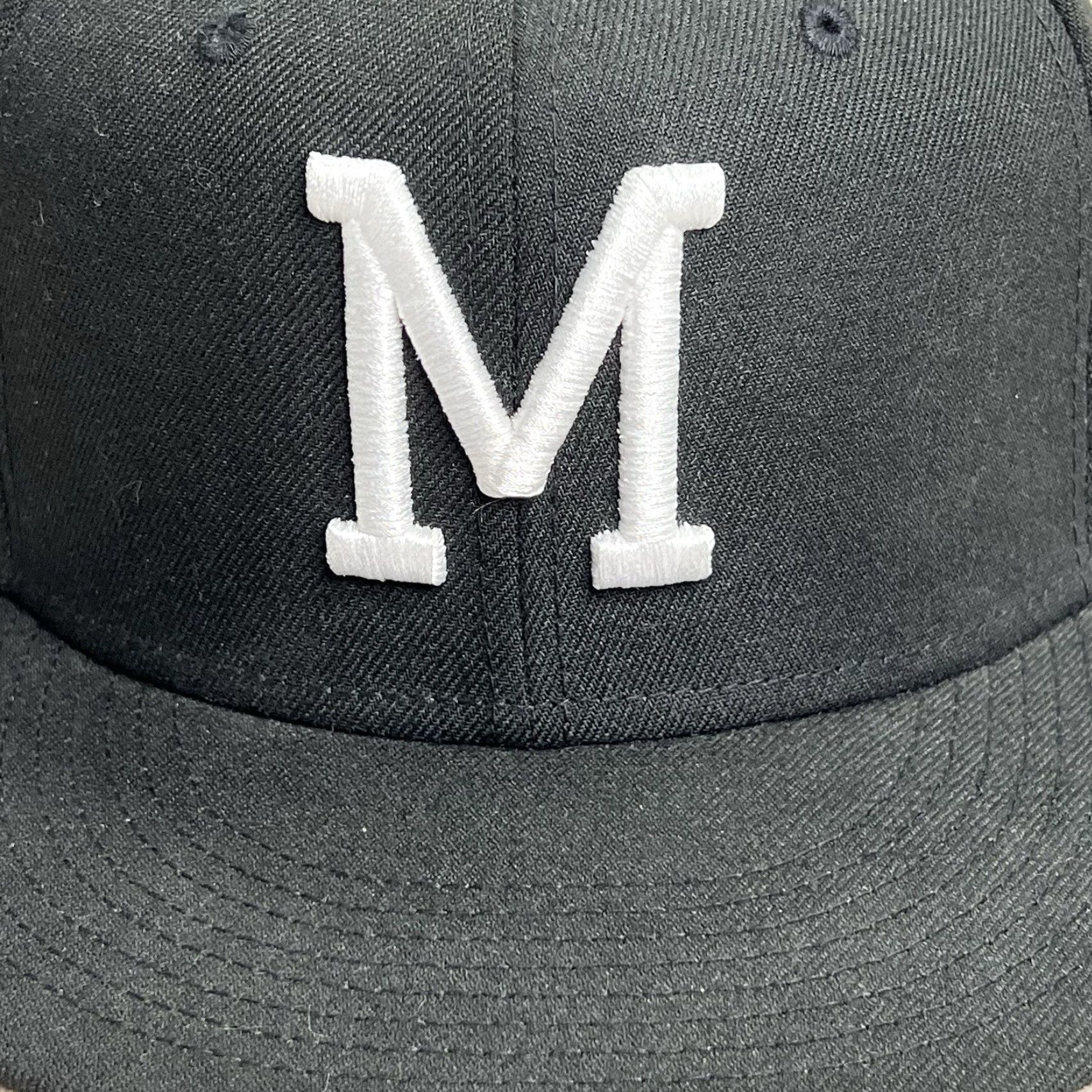 New Era VINTAGE Milwaukee Braves Manolo Hat Club Black Peach 1957 World Series New Era 7 3/8 Size ONE SIZE - 2 Thumbnail