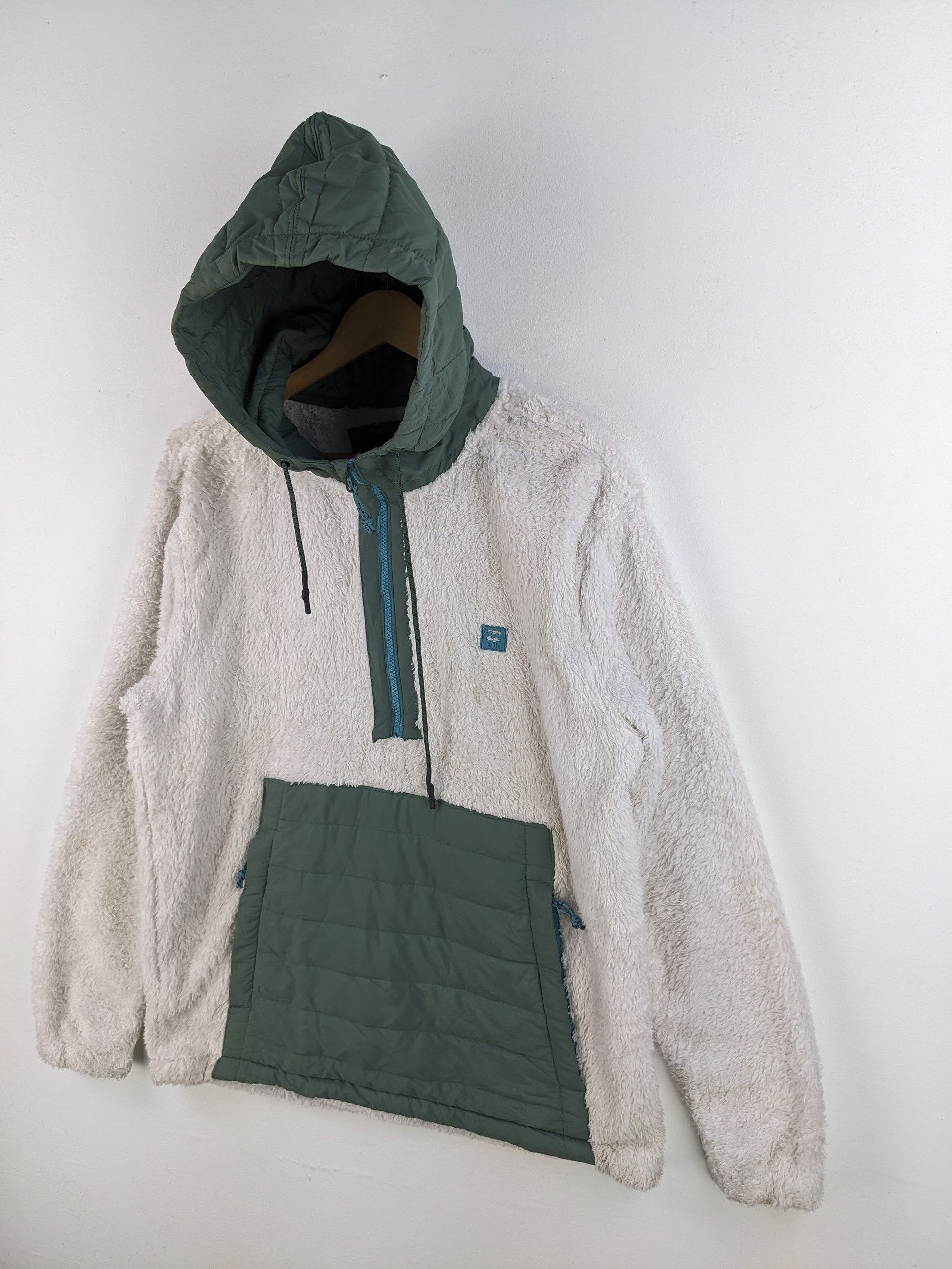 Billabong × Vintage Vintage Billabong Fleece Hoodie Half Zip Anorak Jacket Size US M / EU 48-50 / 2 - 3 Thumbnail